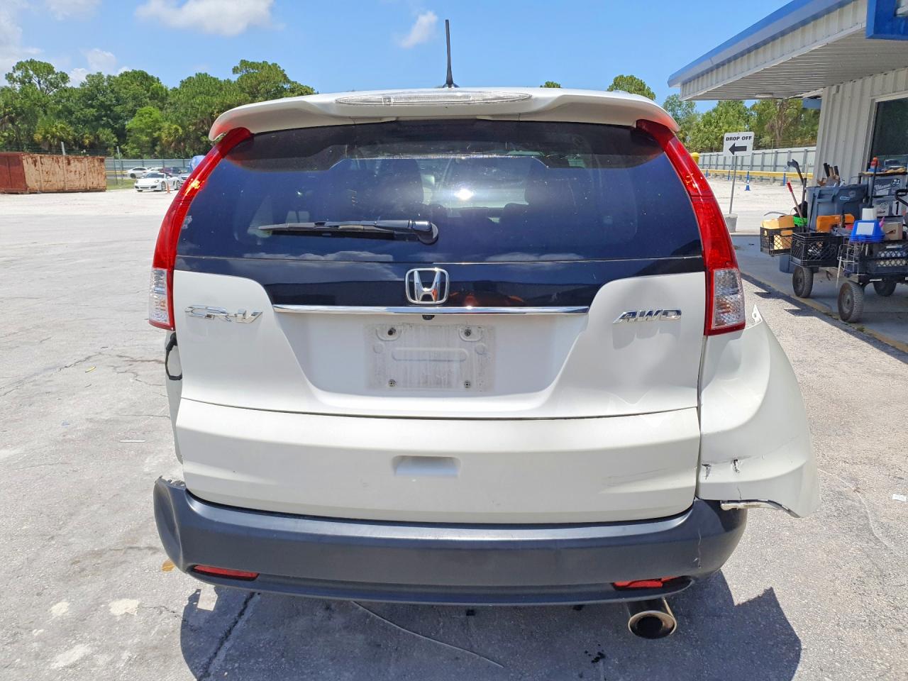 2013 Honda Cr-v Exl White vin: 5J6RM4H79DL003868