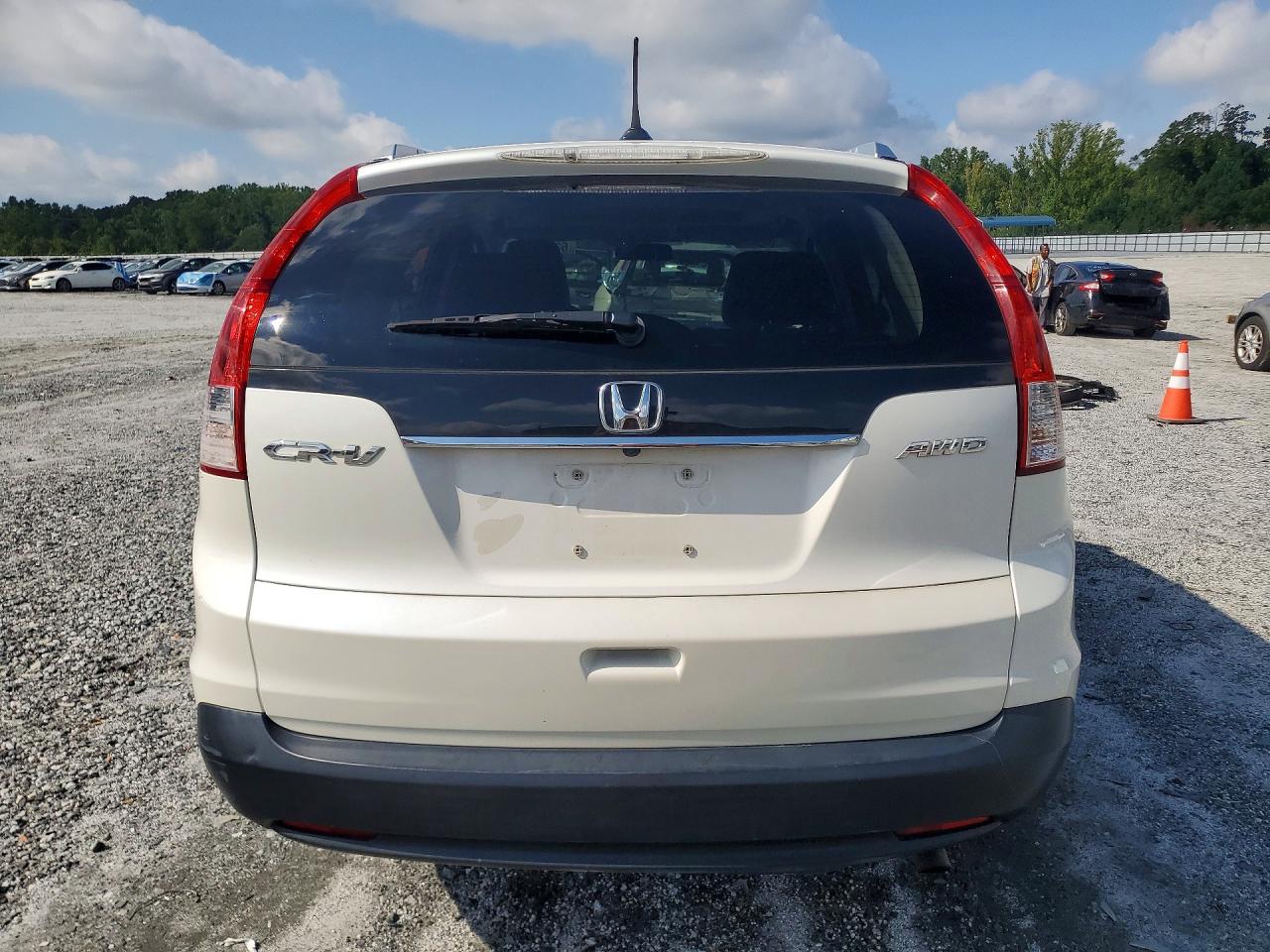 2013 Honda Cr-v Exl White vin: 5J6RM4H79DL010786