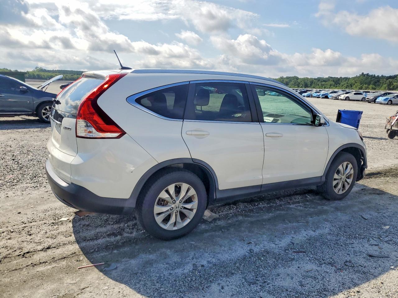 2013 Honda Cr-v Exl White vin: 5J6RM4H79DL010786