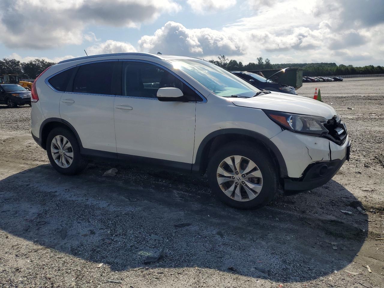 2013 Honda Cr-v Exl White vin: 5J6RM4H79DL010786