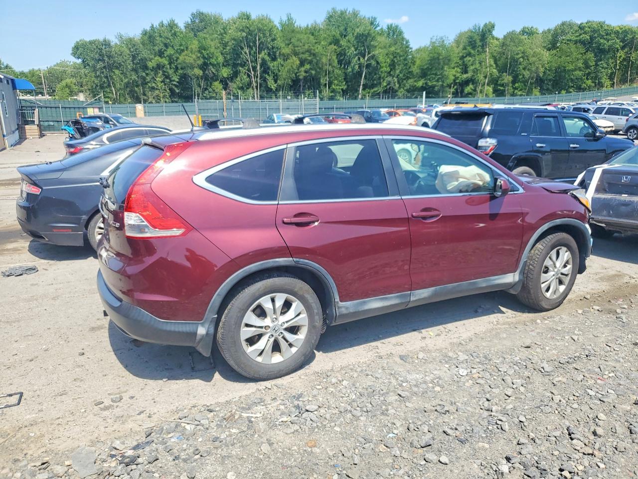 2013 Honda Cr-v Exl Maroon vin: 5J6RM4H79DL012909