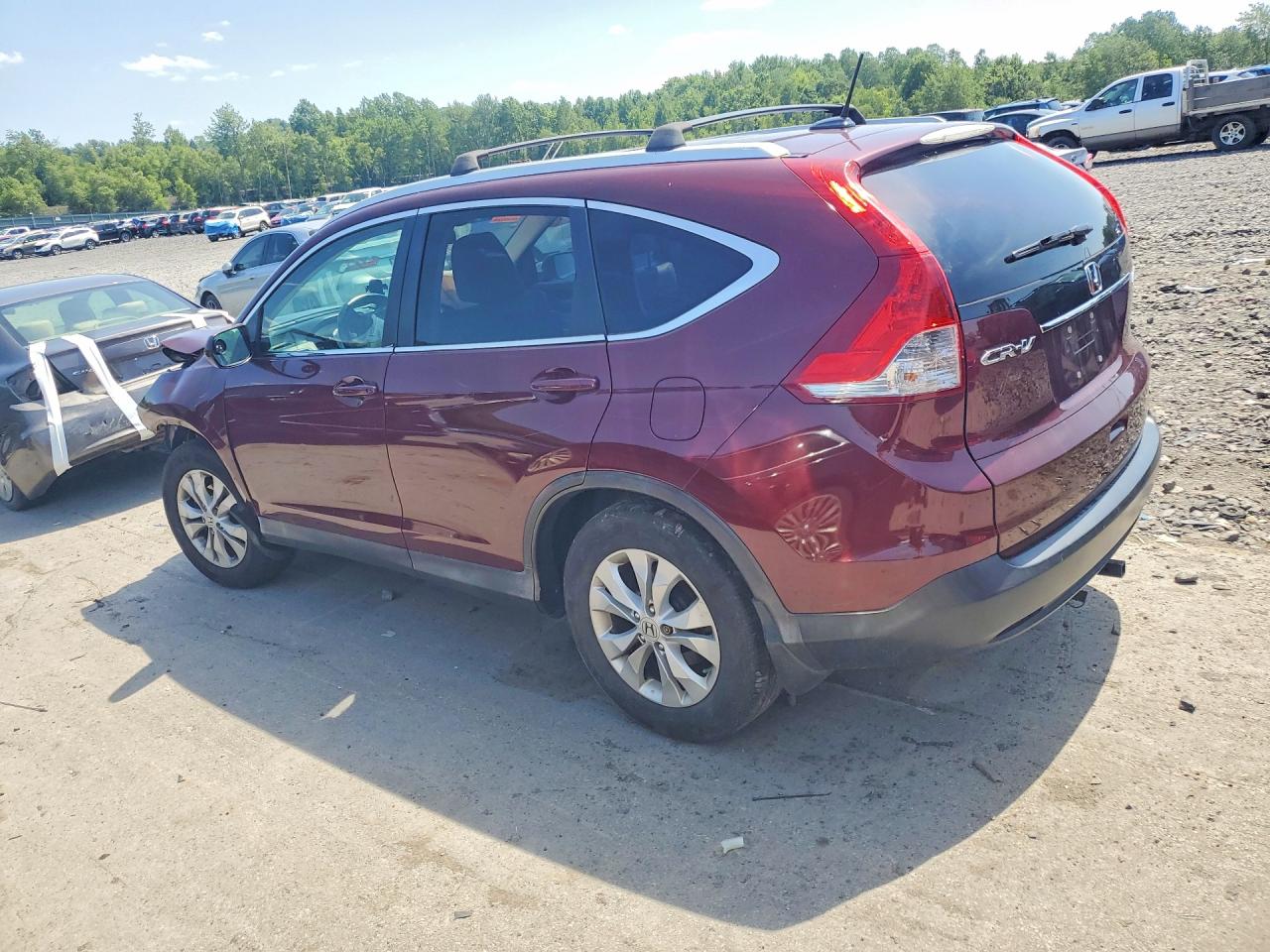 2013 Honda Cr-v Exl Maroon vin: 5J6RM4H79DL012909