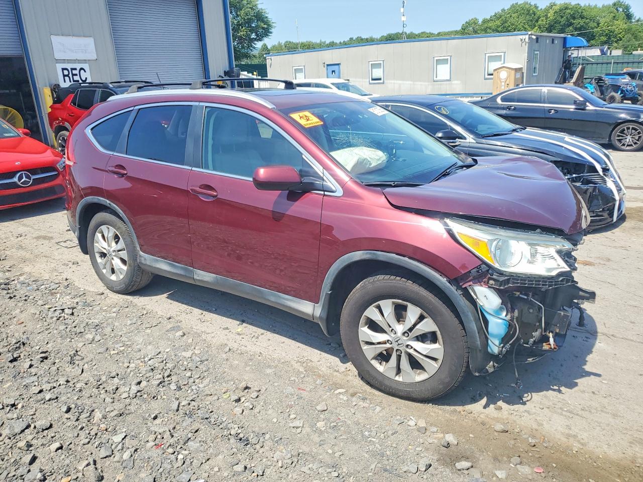 2013 Honda Cr-v Exl Maroon vin: 5J6RM4H79DL012909
