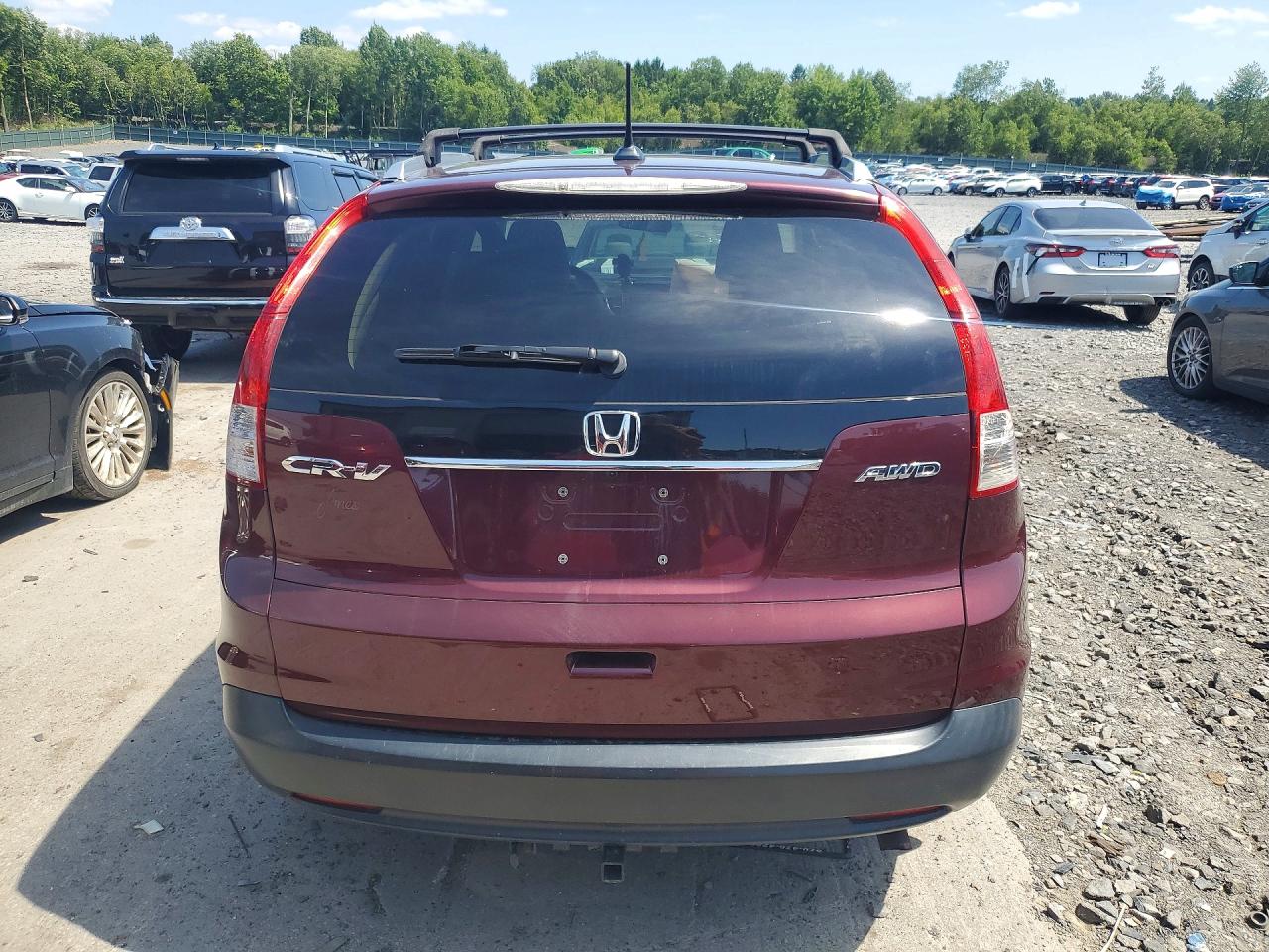 2013 Honda Cr-v Exl Maroon vin: 5J6RM4H79DL012909