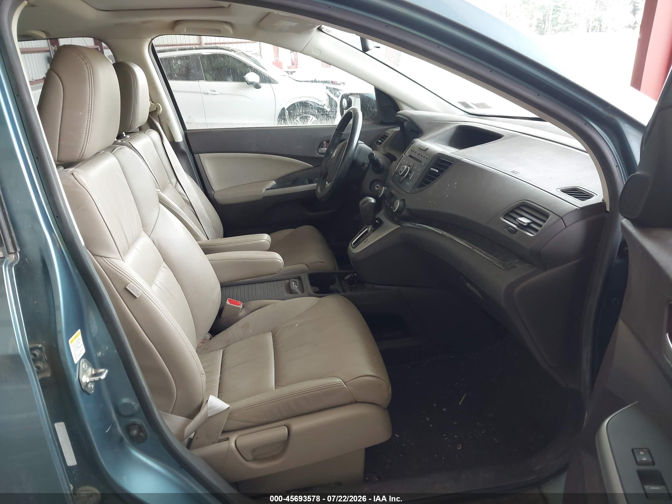2013 Honda Cr-v Ex-l Синий vin: 5J6RM4H79DL013302