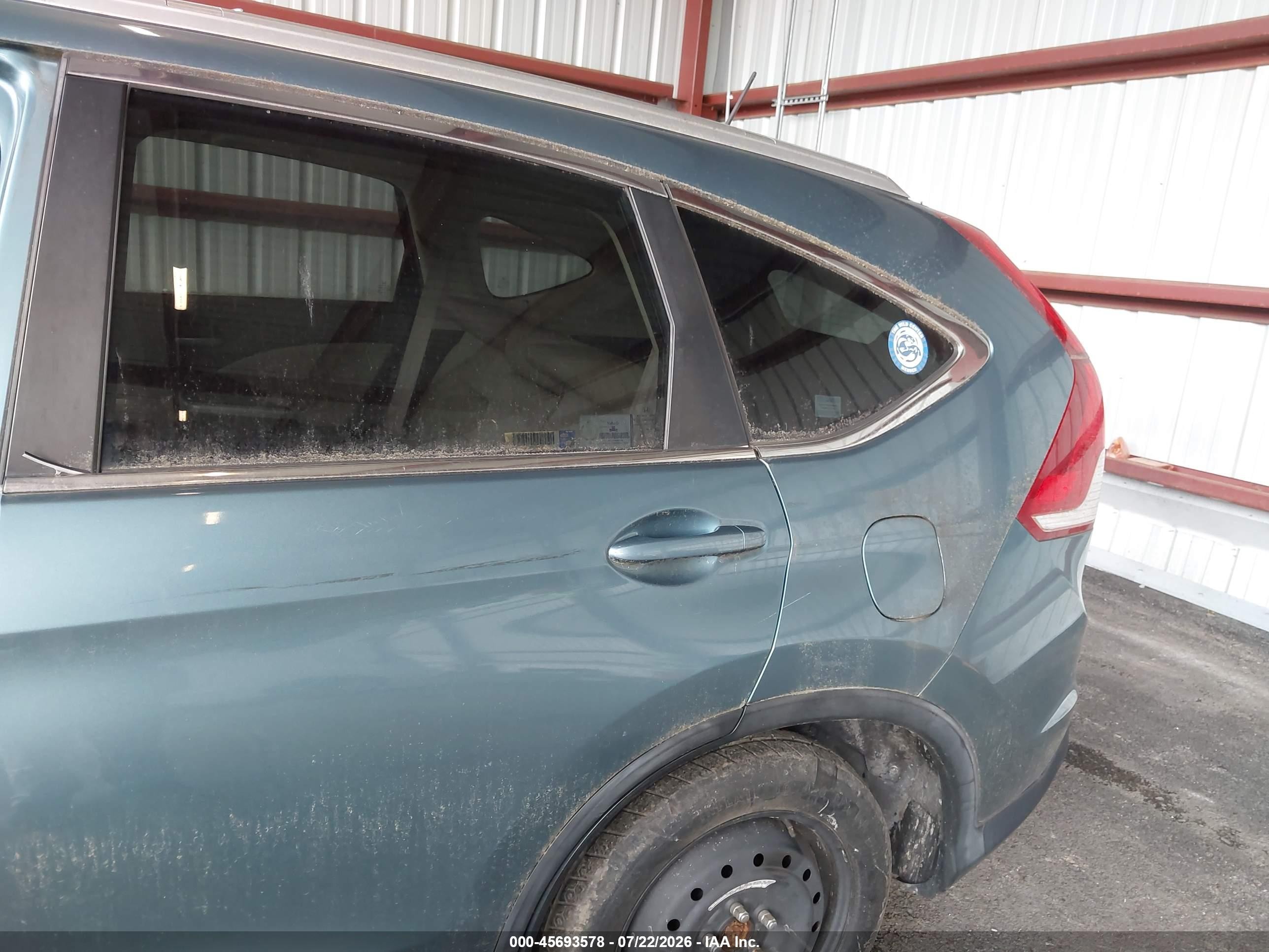 2013 Honda Cr-v Ex-l Синий vin: 5J6RM4H79DL013302