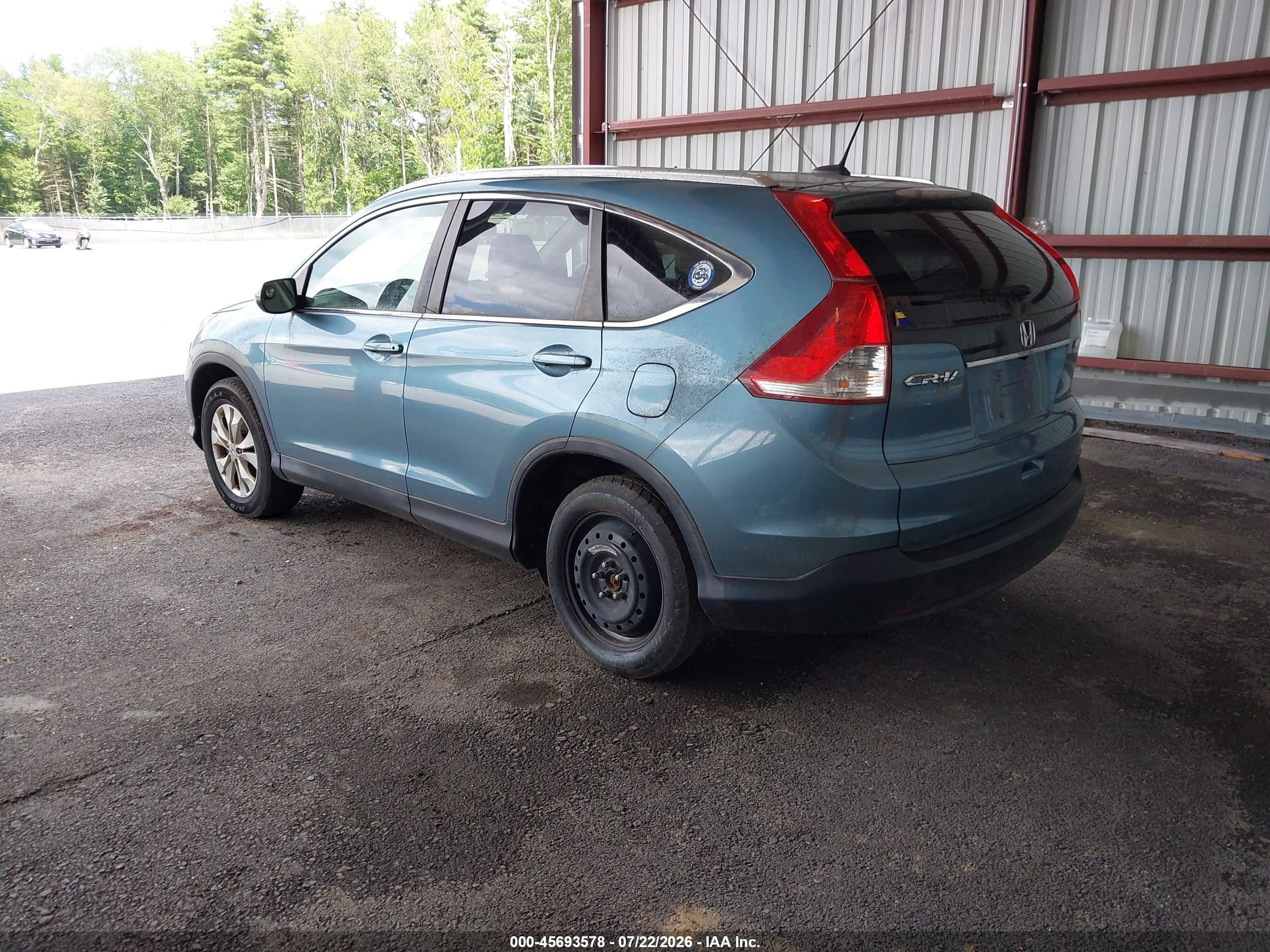 2013 Honda Cr-v Ex-l Синий vin: 5J6RM4H79DL013302