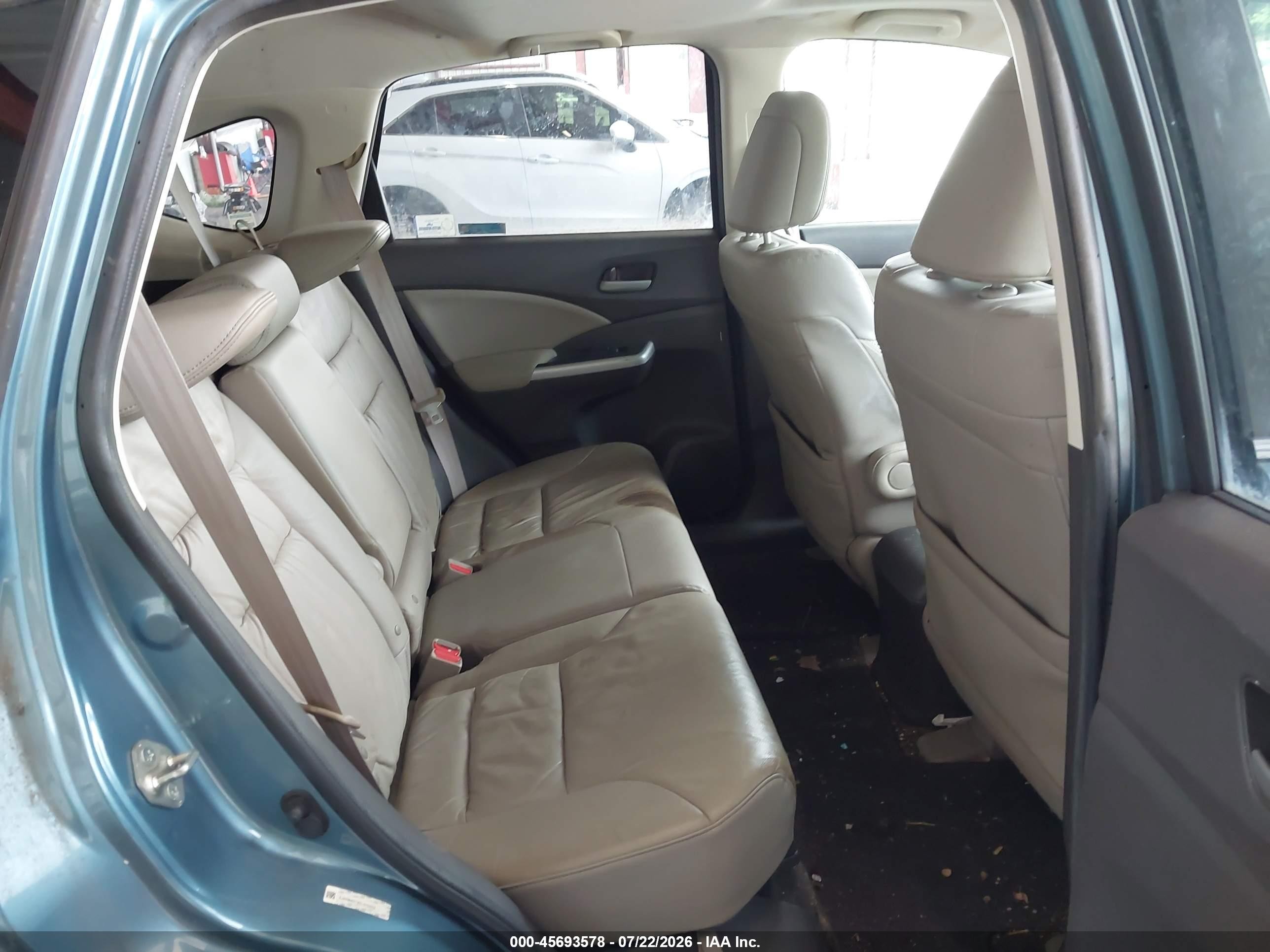 2013 Honda Cr-v Ex-l Синий vin: 5J6RM4H79DL013302