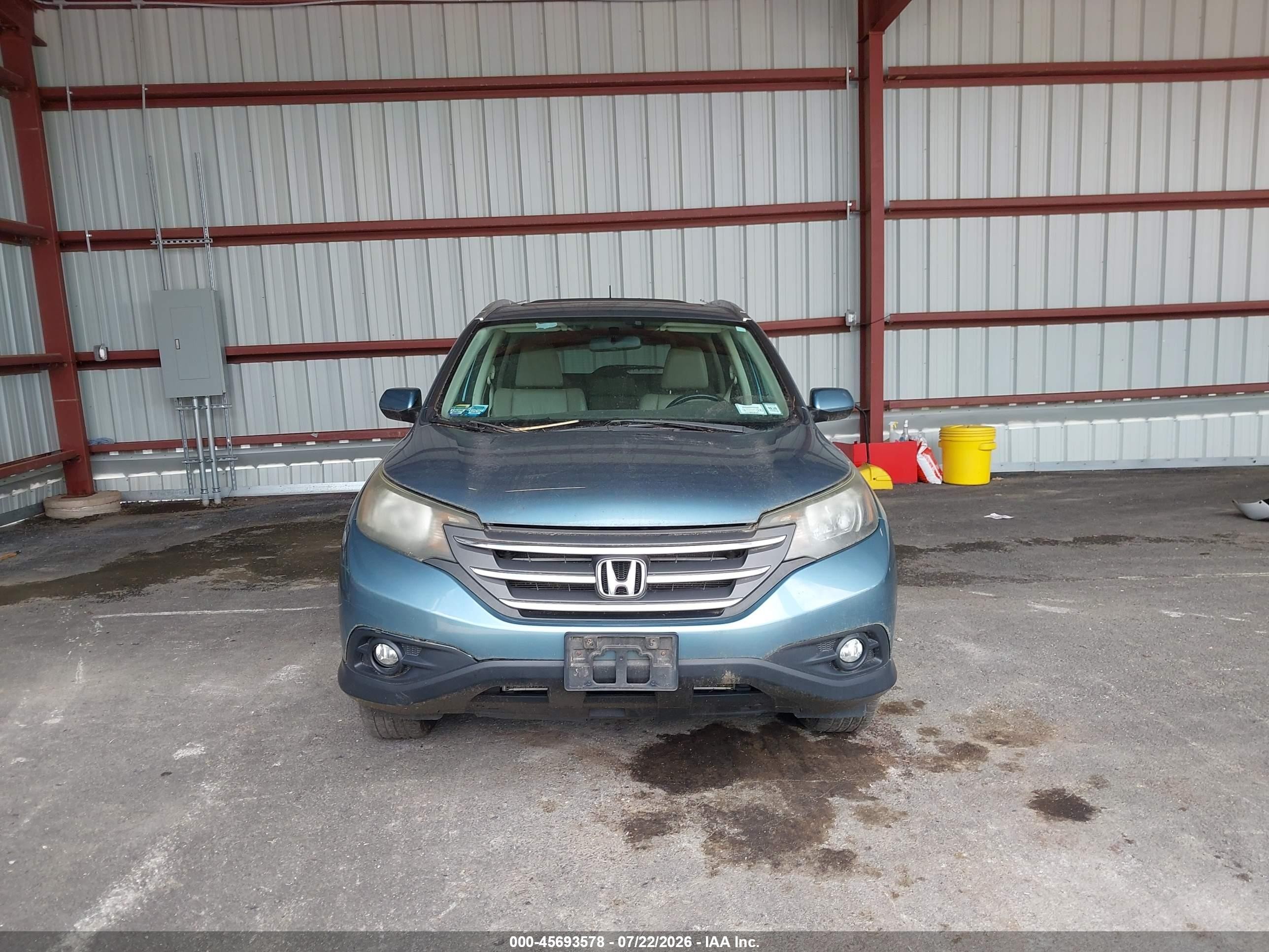 2013 Honda Cr-v Ex-l Синий vin: 5J6RM4H79DL013302