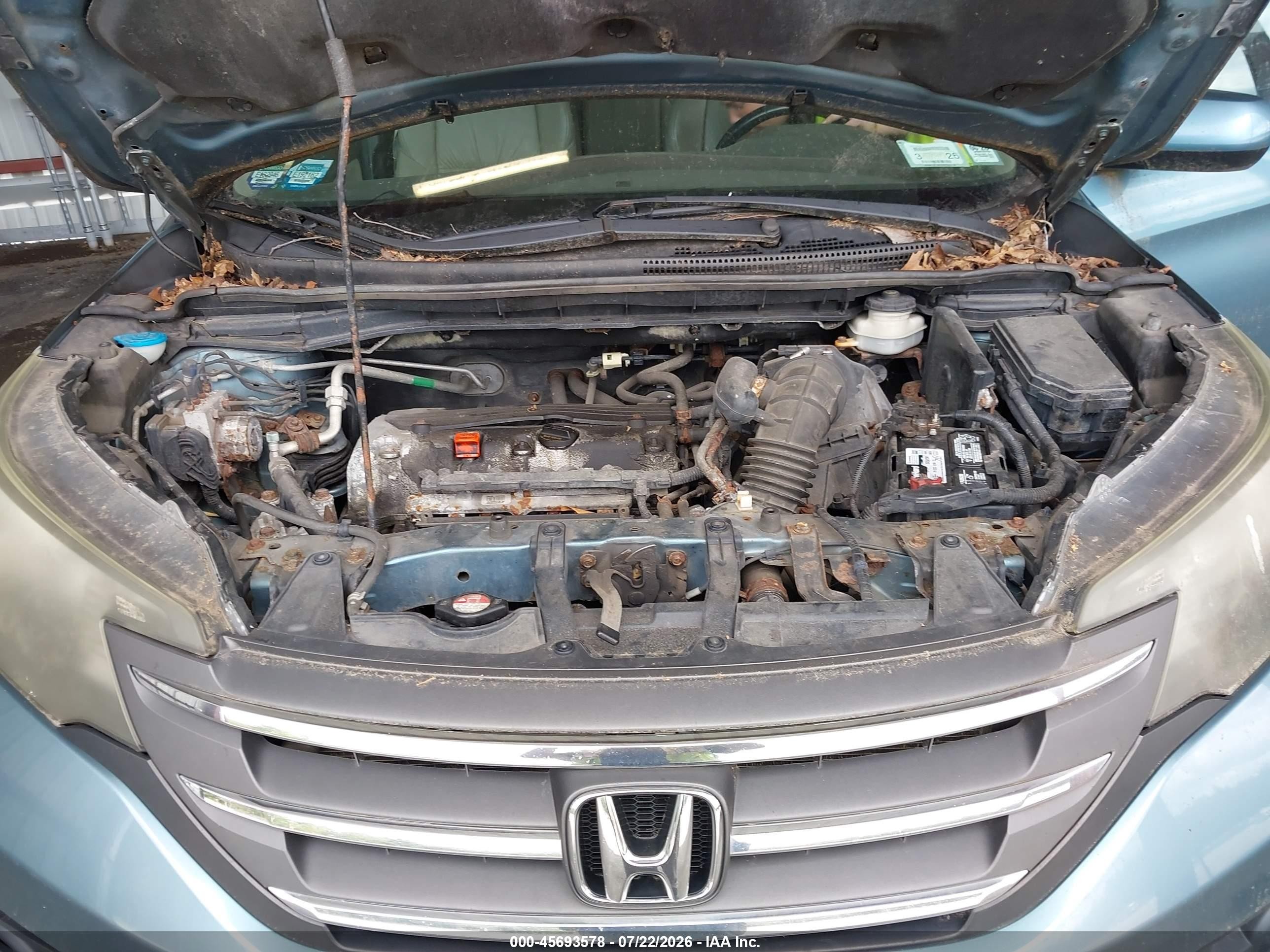 2013 Honda Cr-v Ex-l Синий vin: 5J6RM4H79DL013302