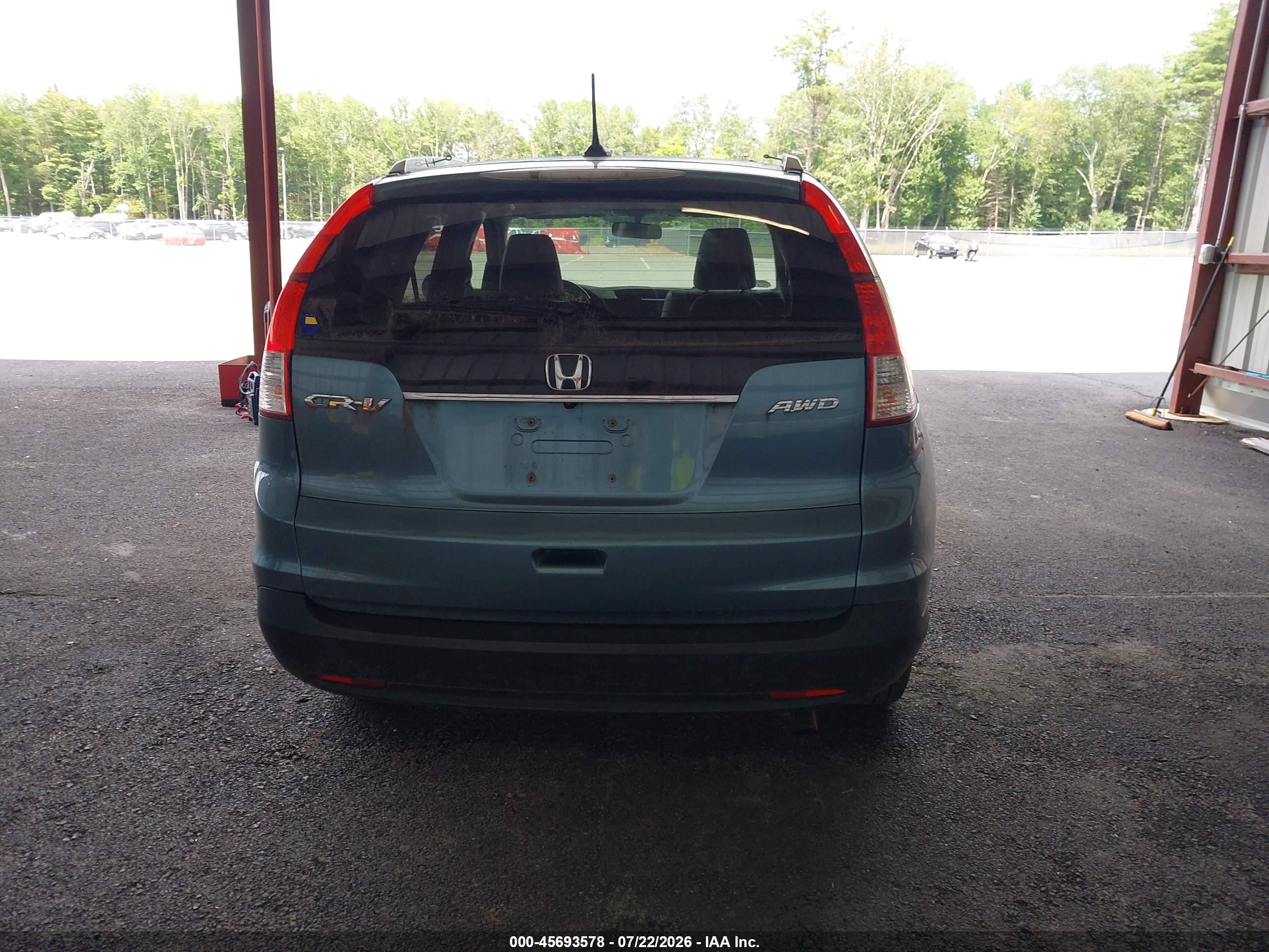 2013 Honda Cr-v Ex-l Синий vin: 5J6RM4H79DL013302