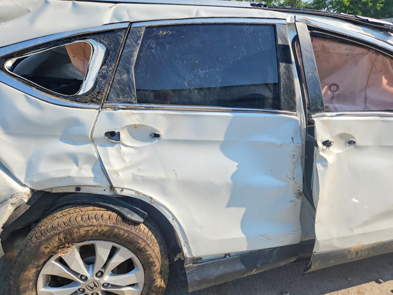2013 Honda Cr-v Exl White vin: 5J6RM4H79DL019830