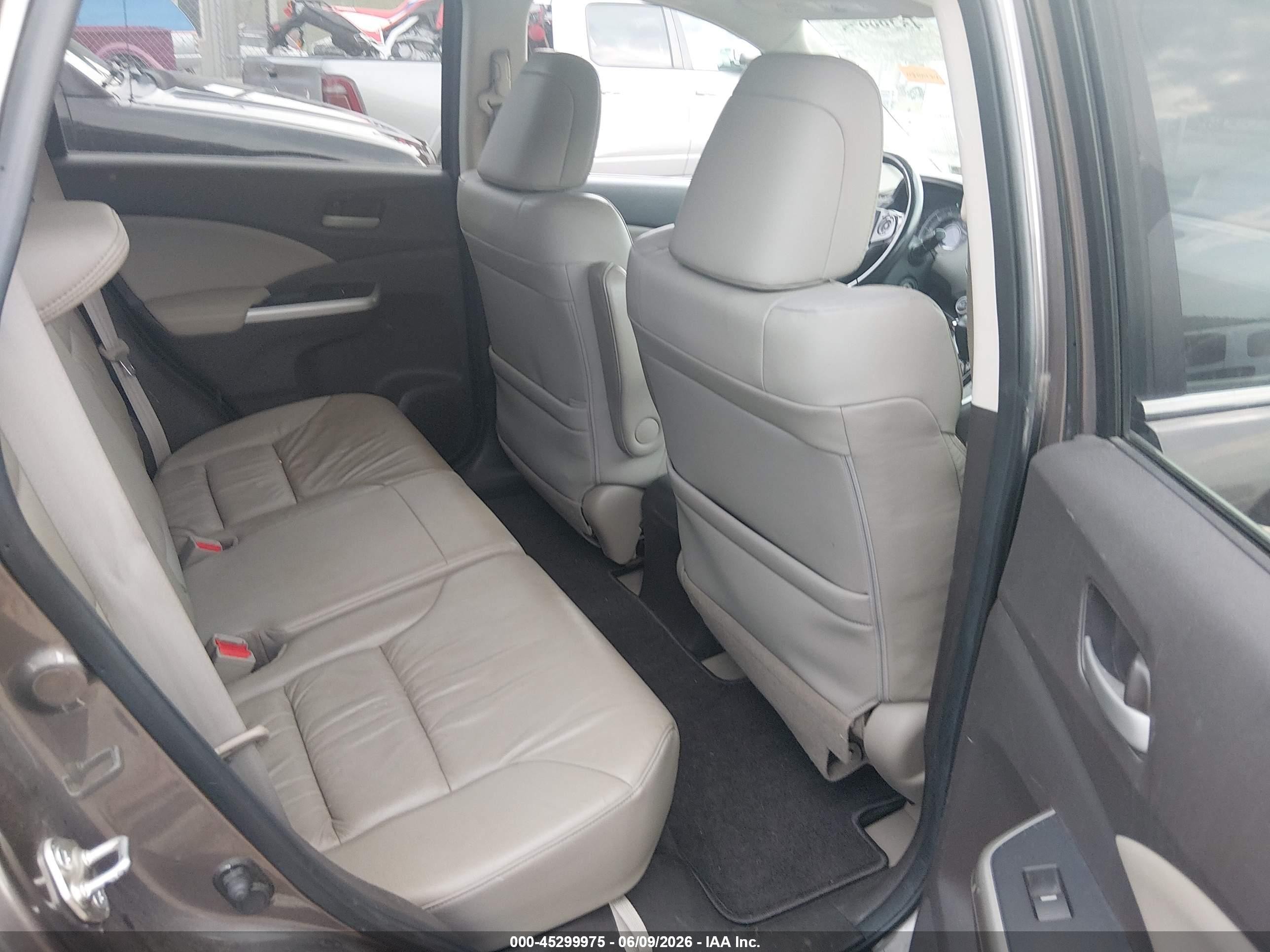2013 Honda Cr-v Ex-l Brown vin: 5J6RM4H79DL025143