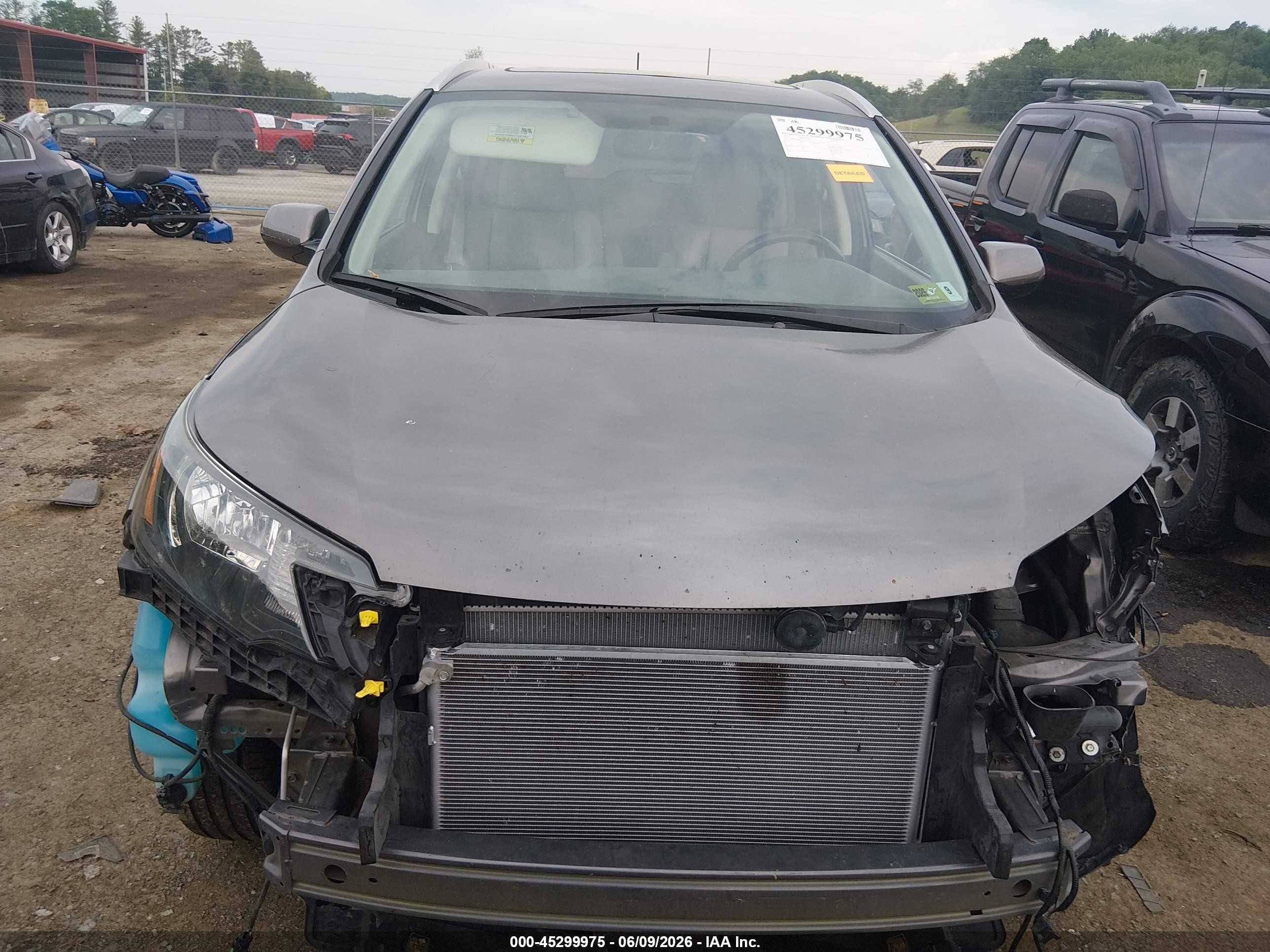 2013 Honda Cr-v Ex-l Brown vin: 5J6RM4H79DL025143