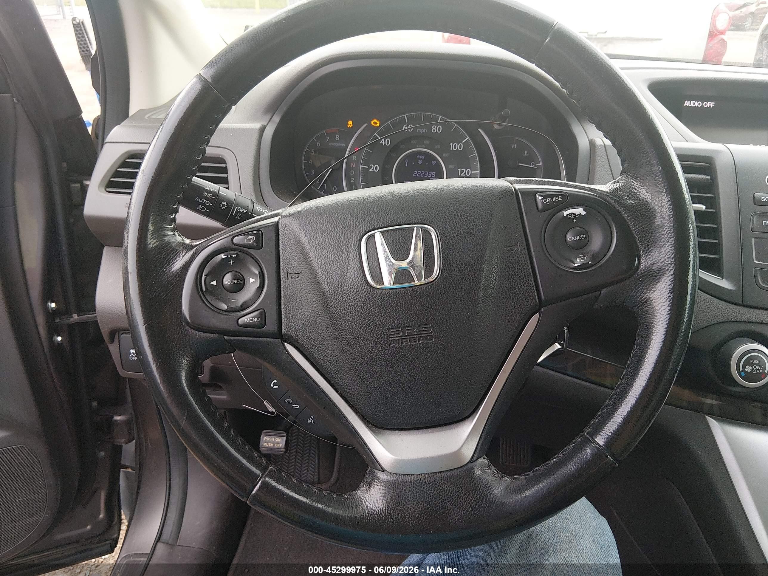 2013 Honda Cr-v Ex-l Brown vin: 5J6RM4H79DL025143