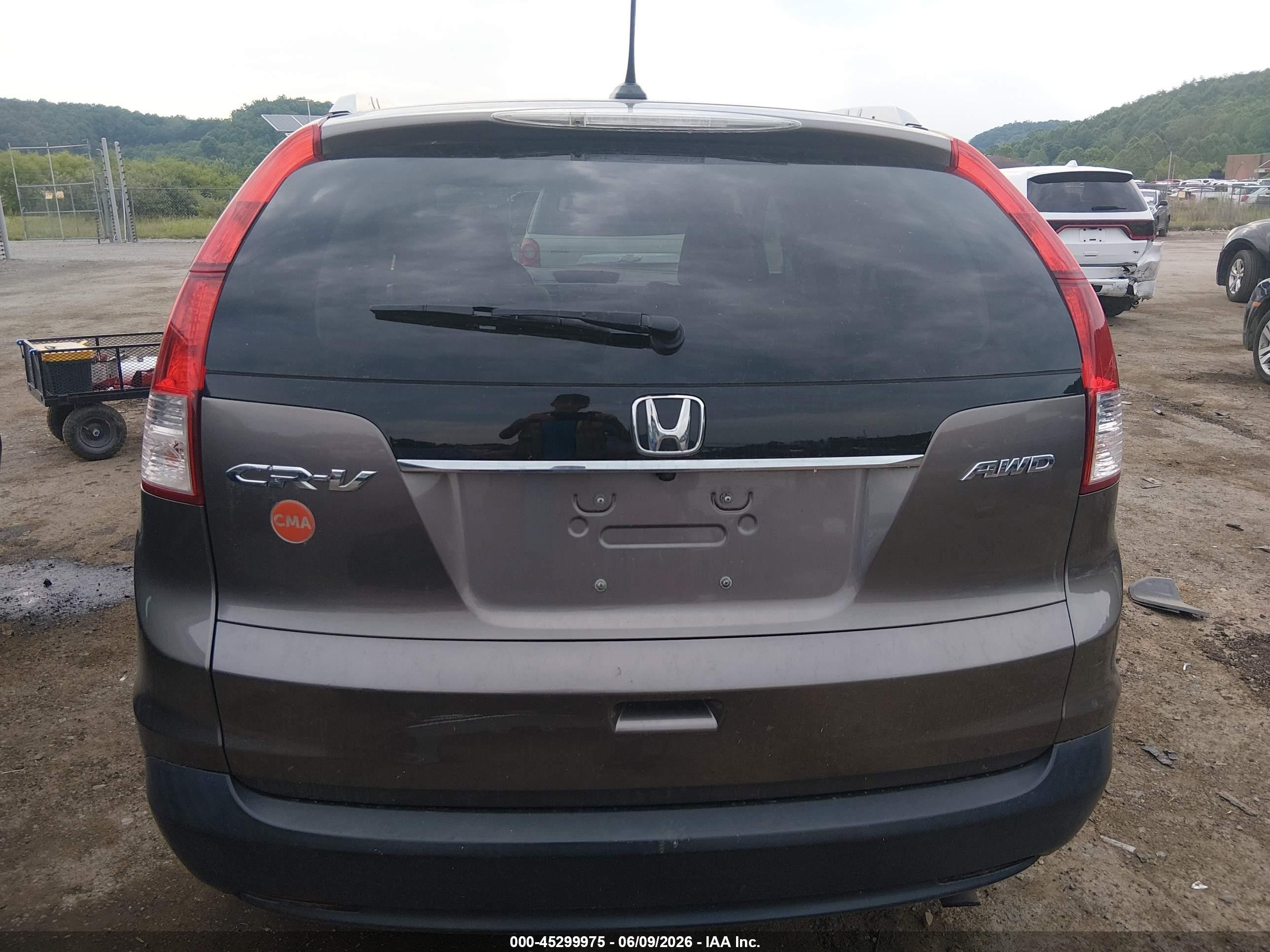 2013 Honda Cr-v Ex-l Brown vin: 5J6RM4H79DL025143