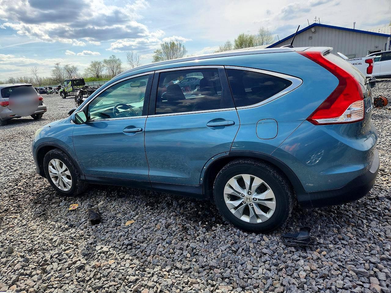 2013 Honda Cr-v Exl Blue vin: 5J6RM4H79DL034358