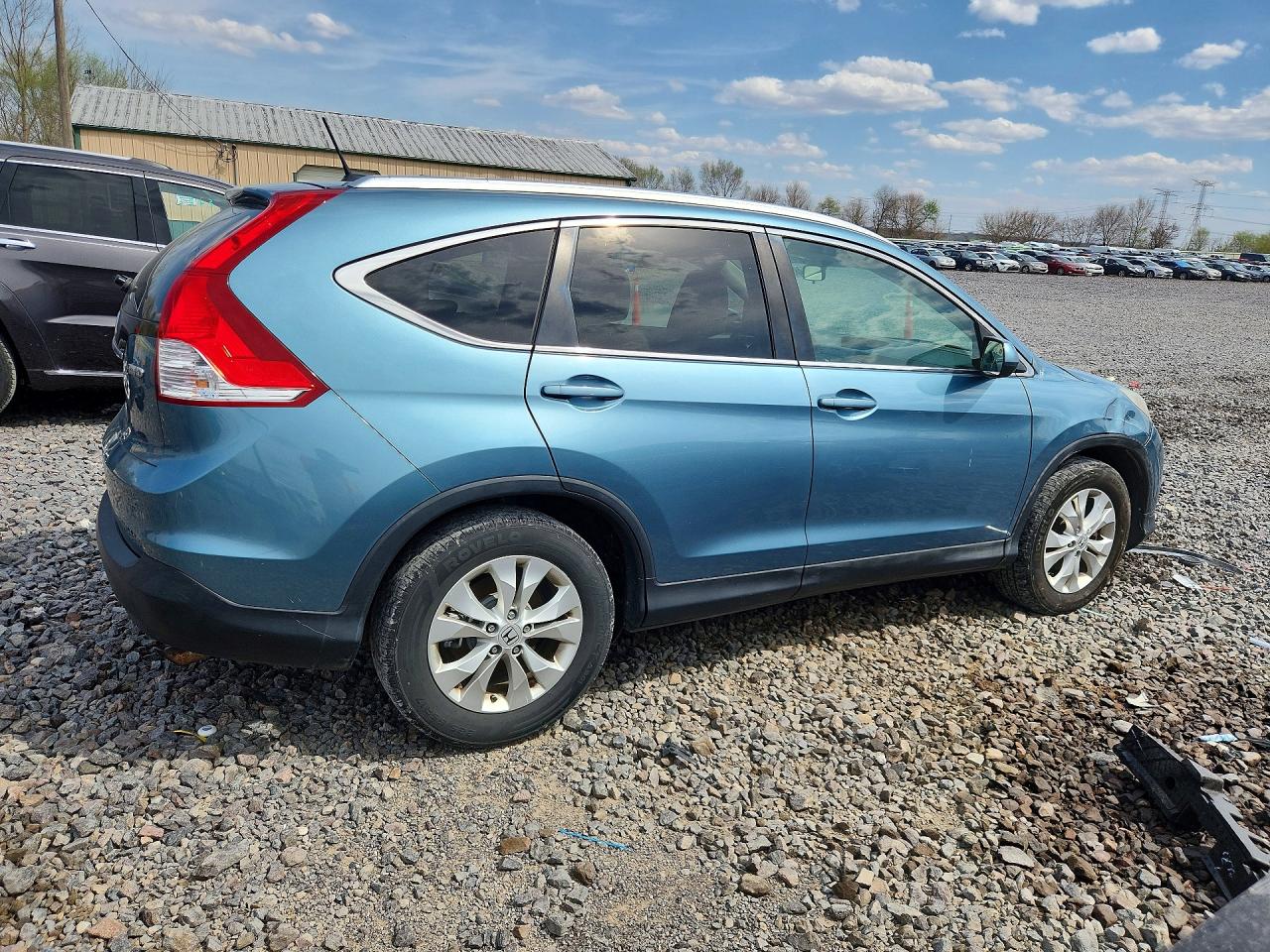 2013 Honda Cr-v Exl Blue vin: 5J6RM4H79DL034358