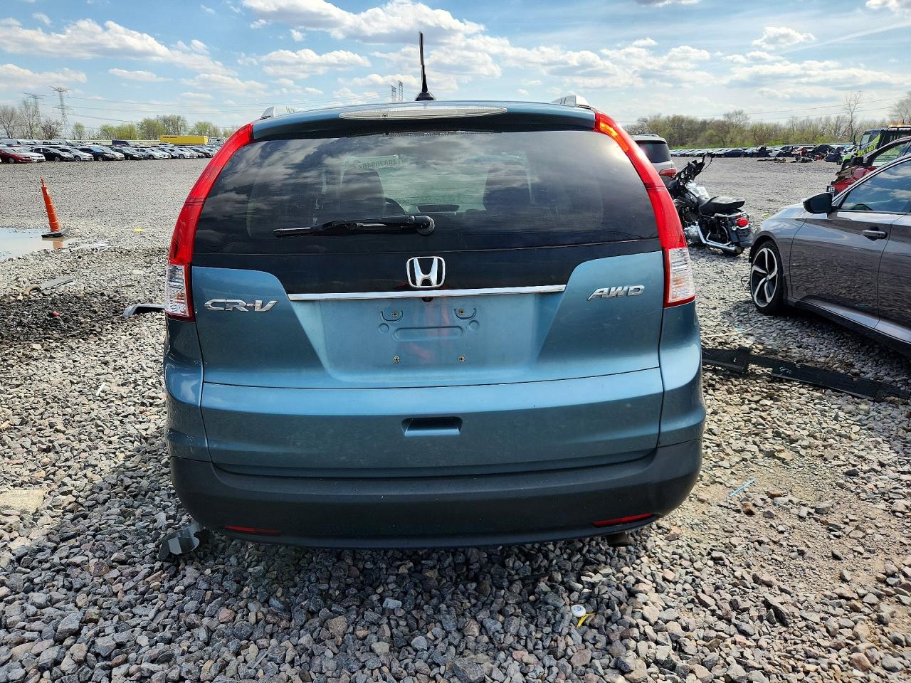 2013 Honda Cr-v Exl Blue vin: 5J6RM4H79DL034358