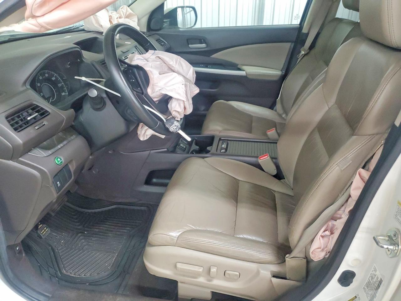 2013 Honda Cr-v Exl White vin: 5J6RM4H79DL043755