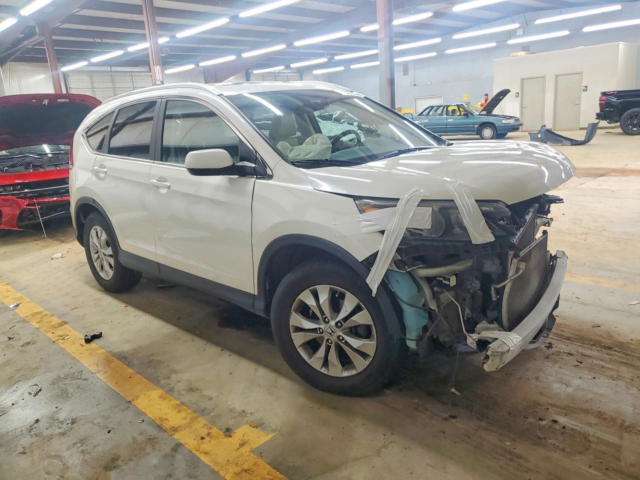 2013 Honda Cr-v Exl White vin: 5J6RM4H79DL043755
