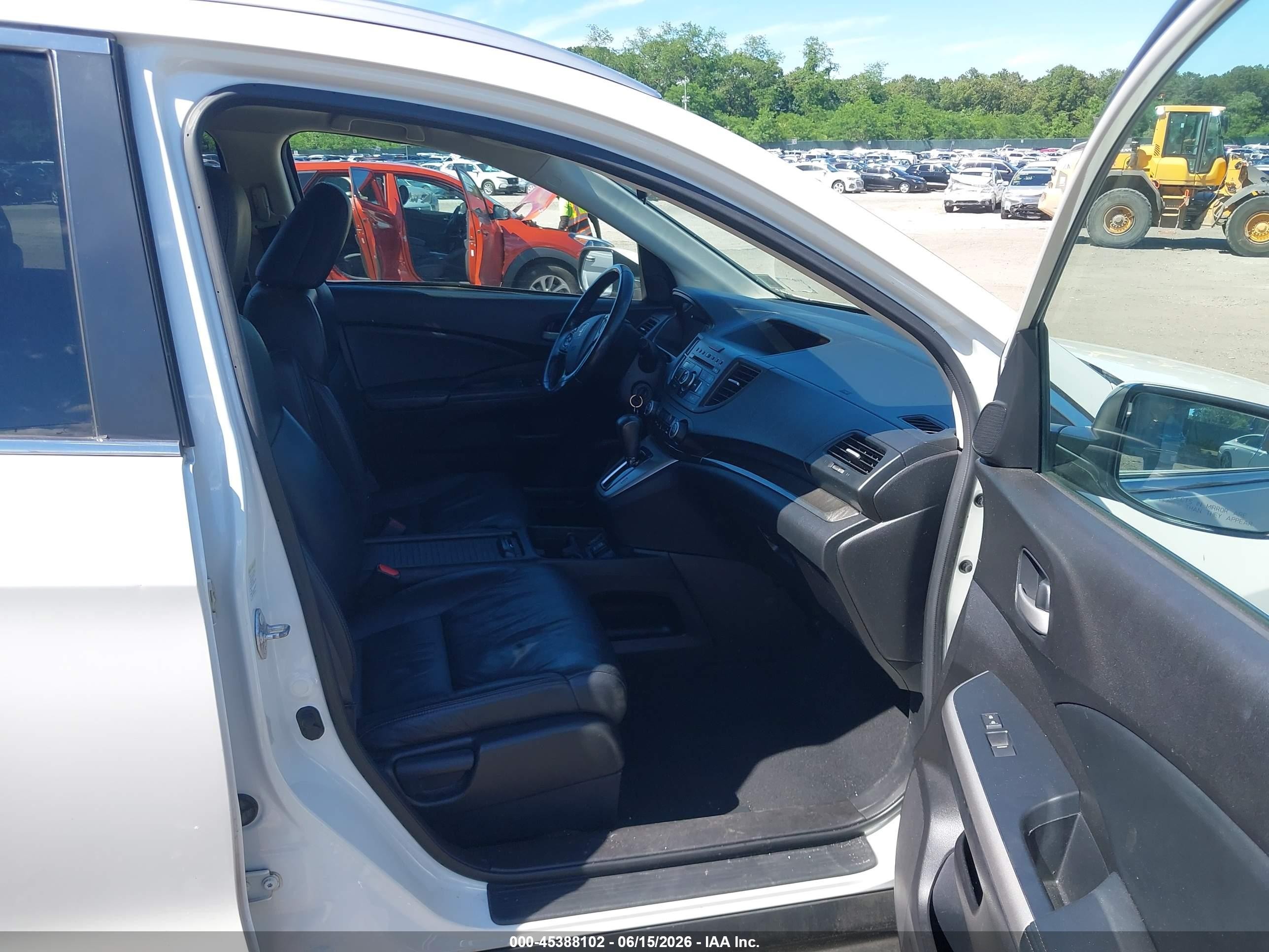2013 Honda Cr-v Ex-l White vin: 5J6RM4H79DL049717