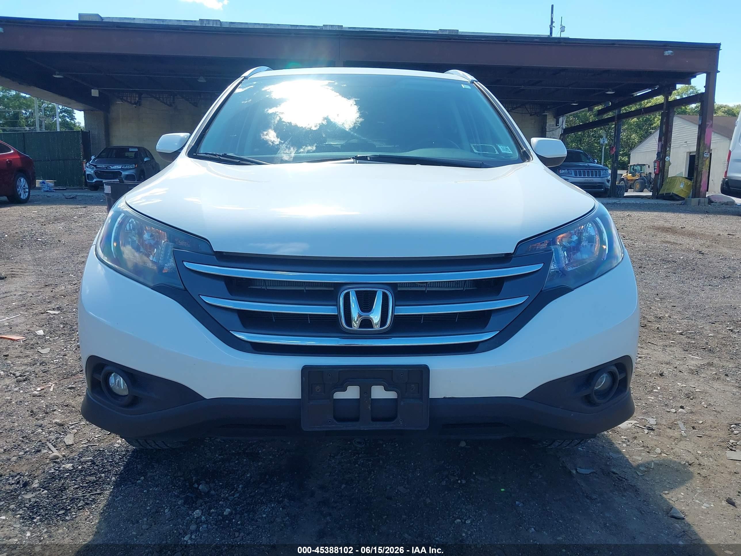 2013 Honda Cr-v Ex-l White vin: 5J6RM4H79DL049717