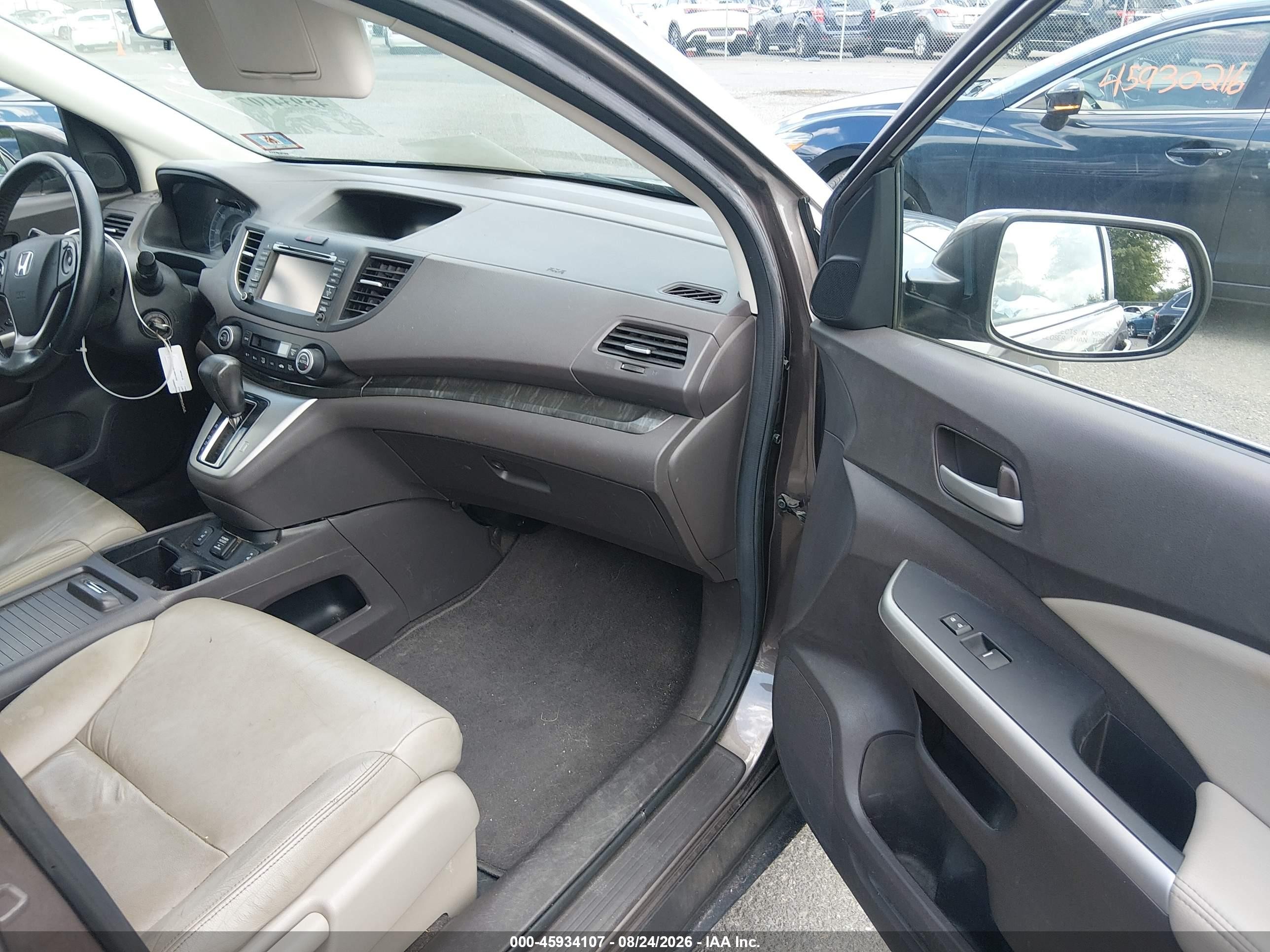 2013 Honda Cr-v Ex-l Champagne vin: 5J6RM4H79DL052830