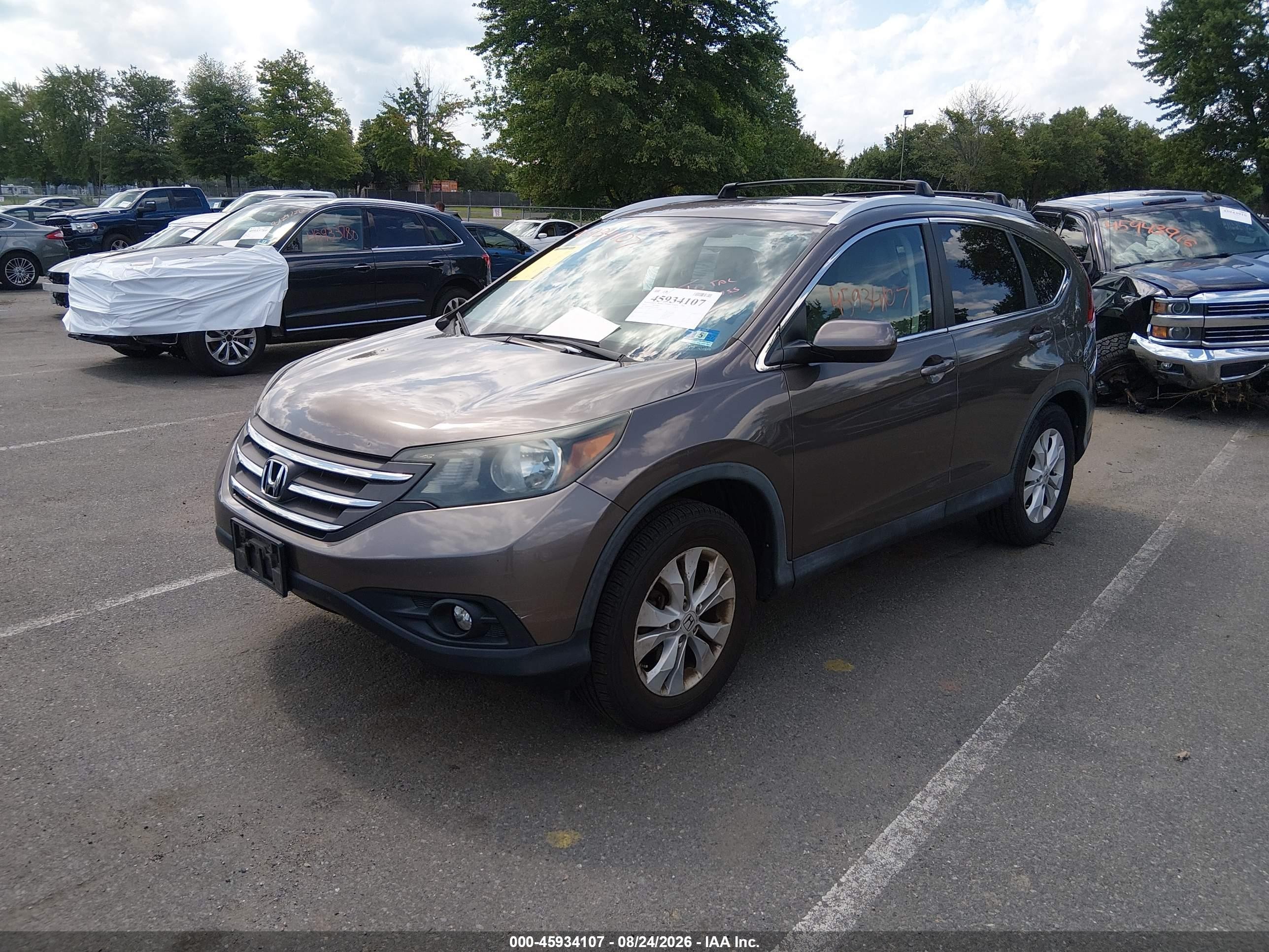 2013 Honda Cr-v Ex-l Champagne vin: 5J6RM4H79DL052830