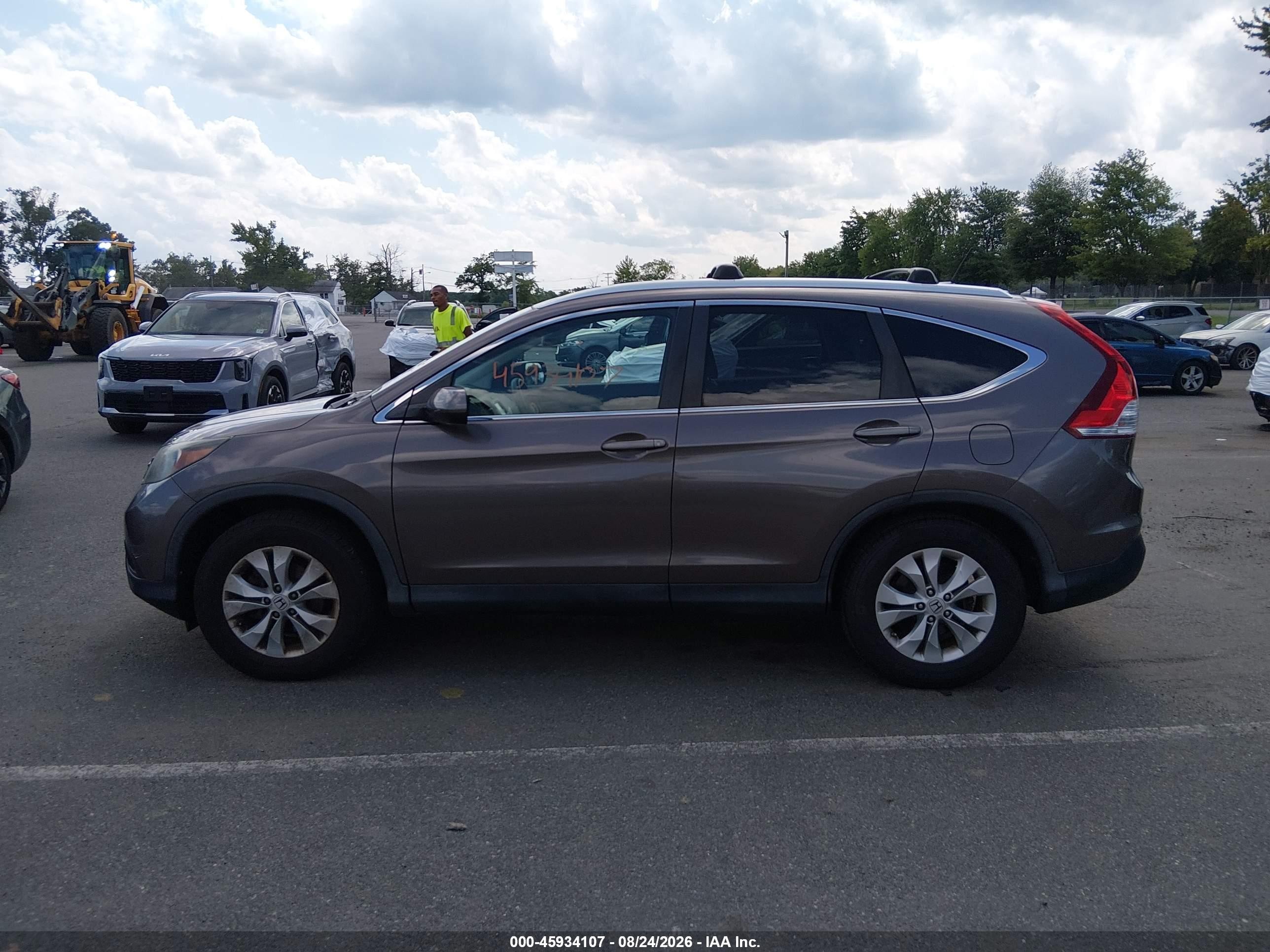 2013 Honda Cr-v Ex-l Champagne vin: 5J6RM4H79DL052830