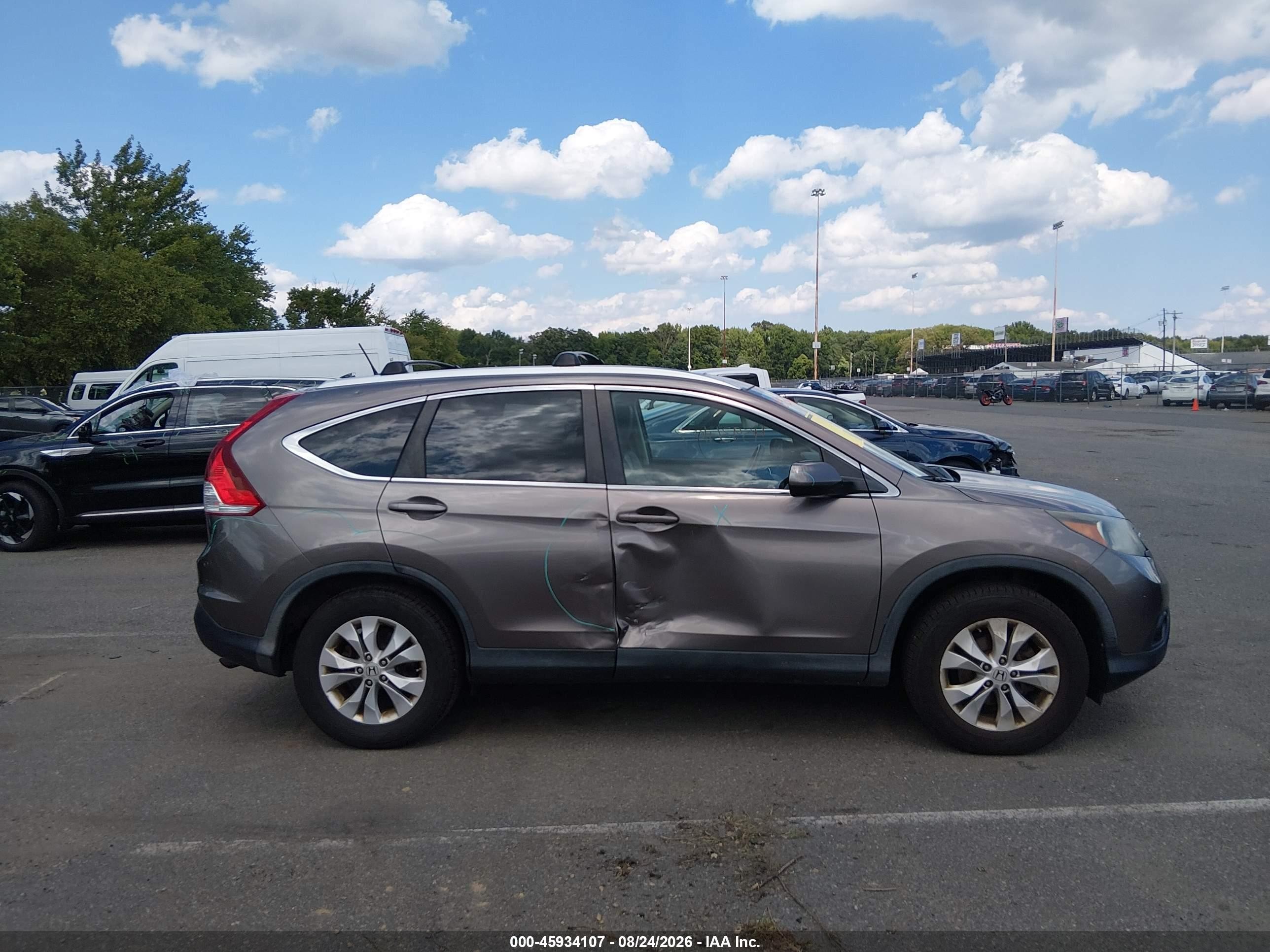 2013 Honda Cr-v Ex-l Champagne vin: 5J6RM4H79DL052830