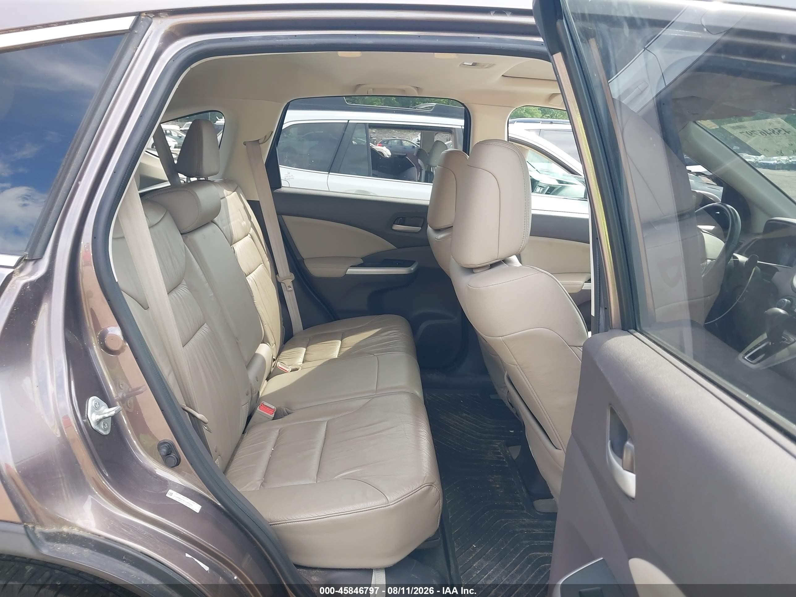 2013 Honda Cr-v Ex-l Серый vin: 5J6RM4H79DL060653