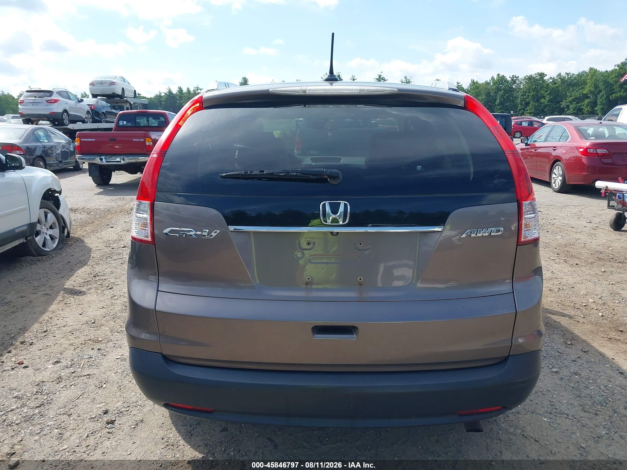 2013 Honda Cr-v Ex-l Серый vin: 5J6RM4H79DL060653