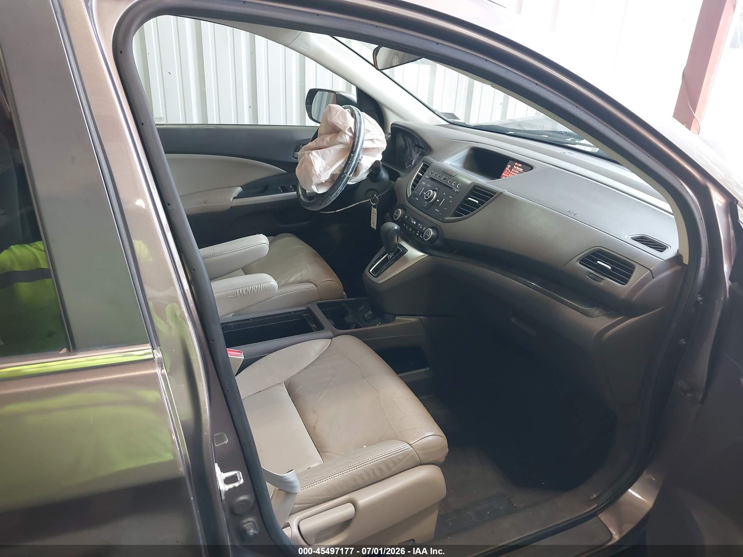 2013 Honda Cr-v Ex-l Brown vin: 5J6RM4H79DL069868