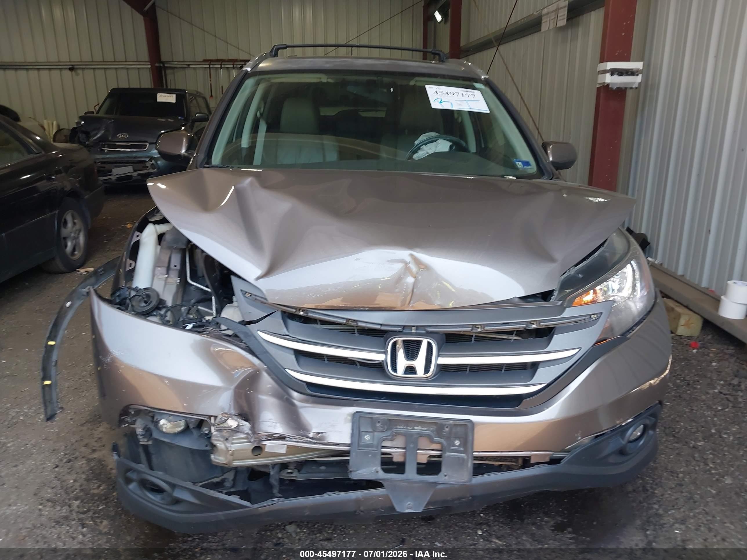 2013 Honda Cr-v Ex-l Brown vin: 5J6RM4H79DL069868