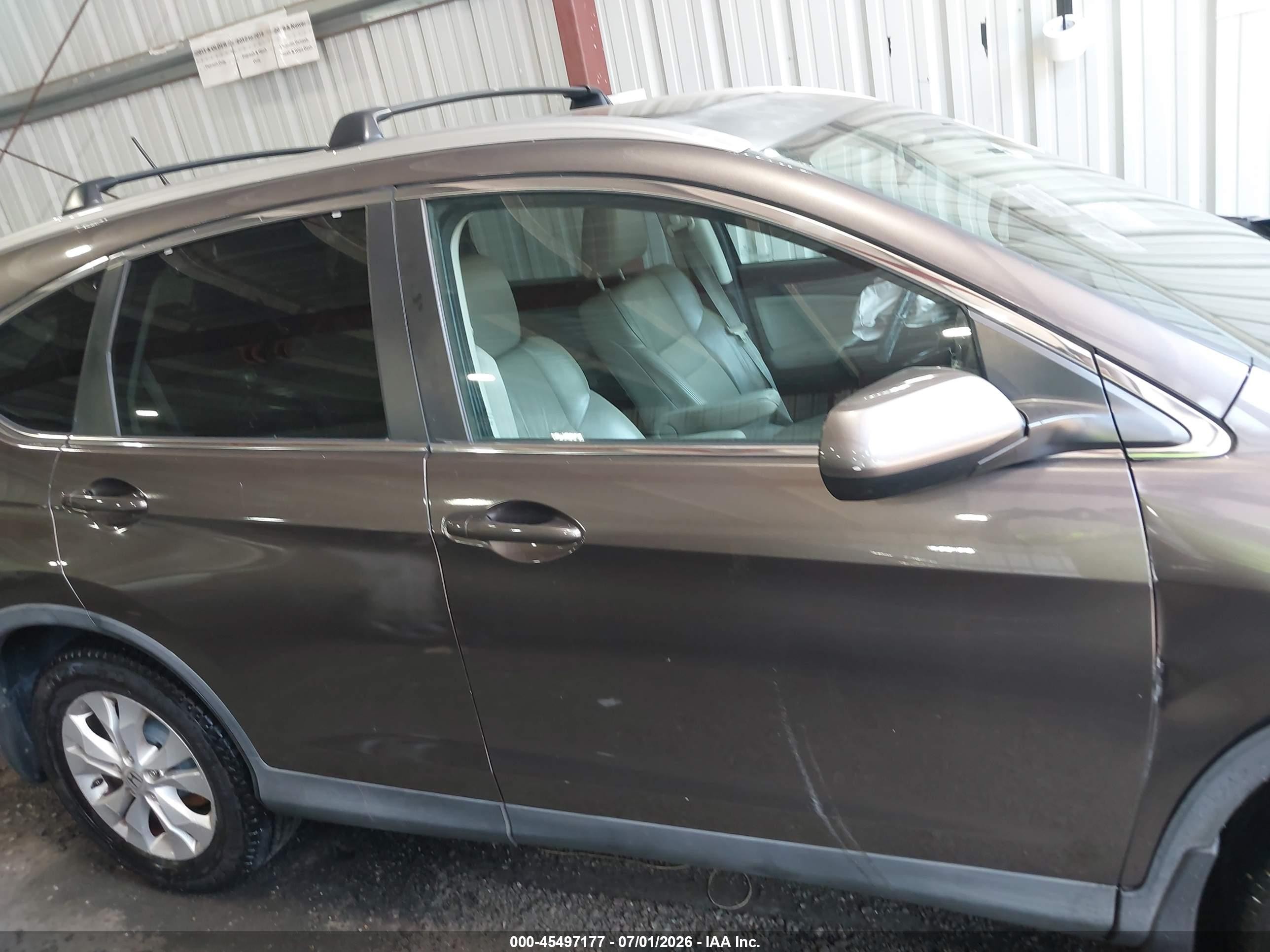 2013 Honda Cr-v Ex-l Brown vin: 5J6RM4H79DL069868