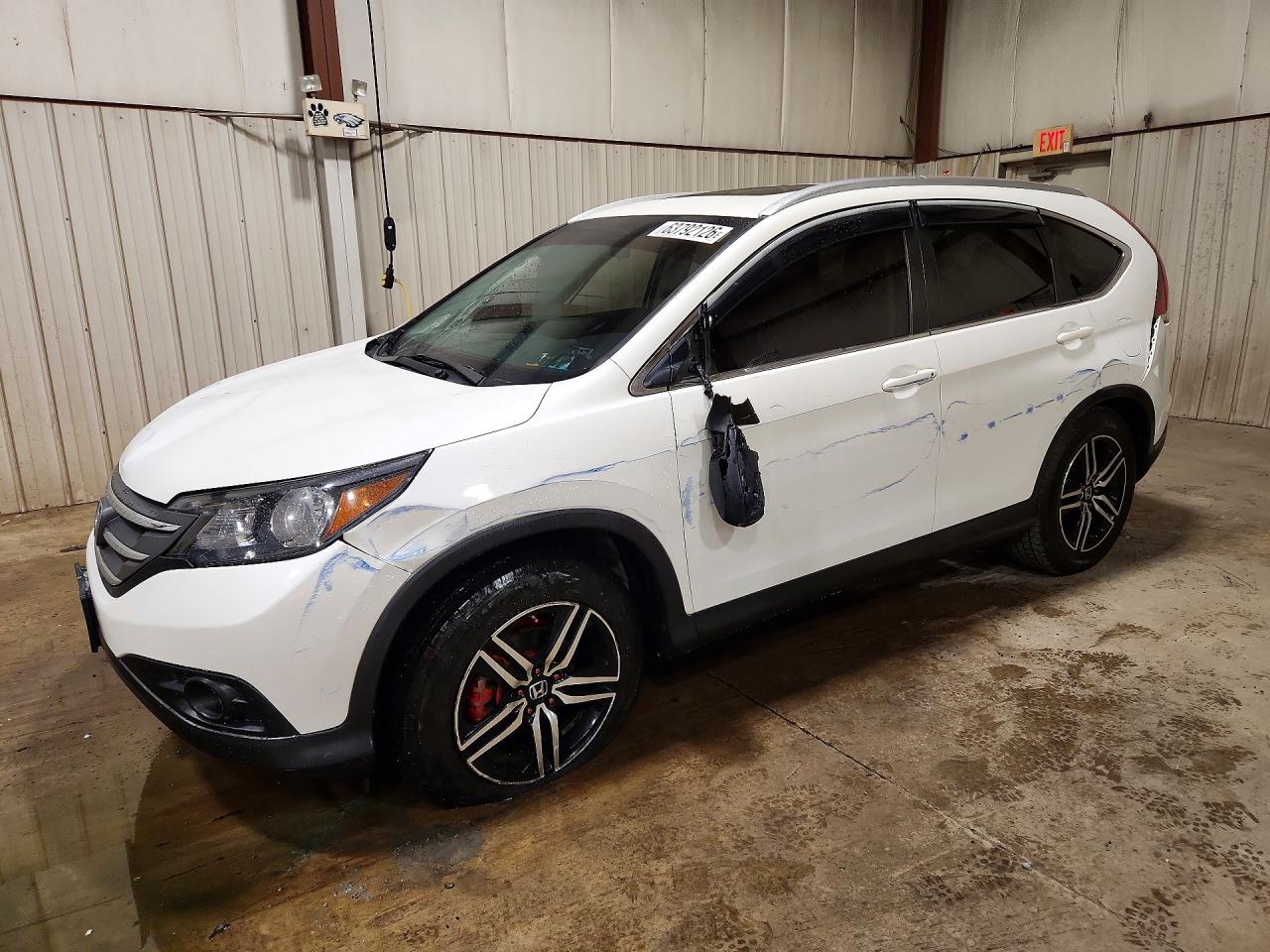 2013 Honda Cr-v Exl White vin: 5J6RM4H79DL075430