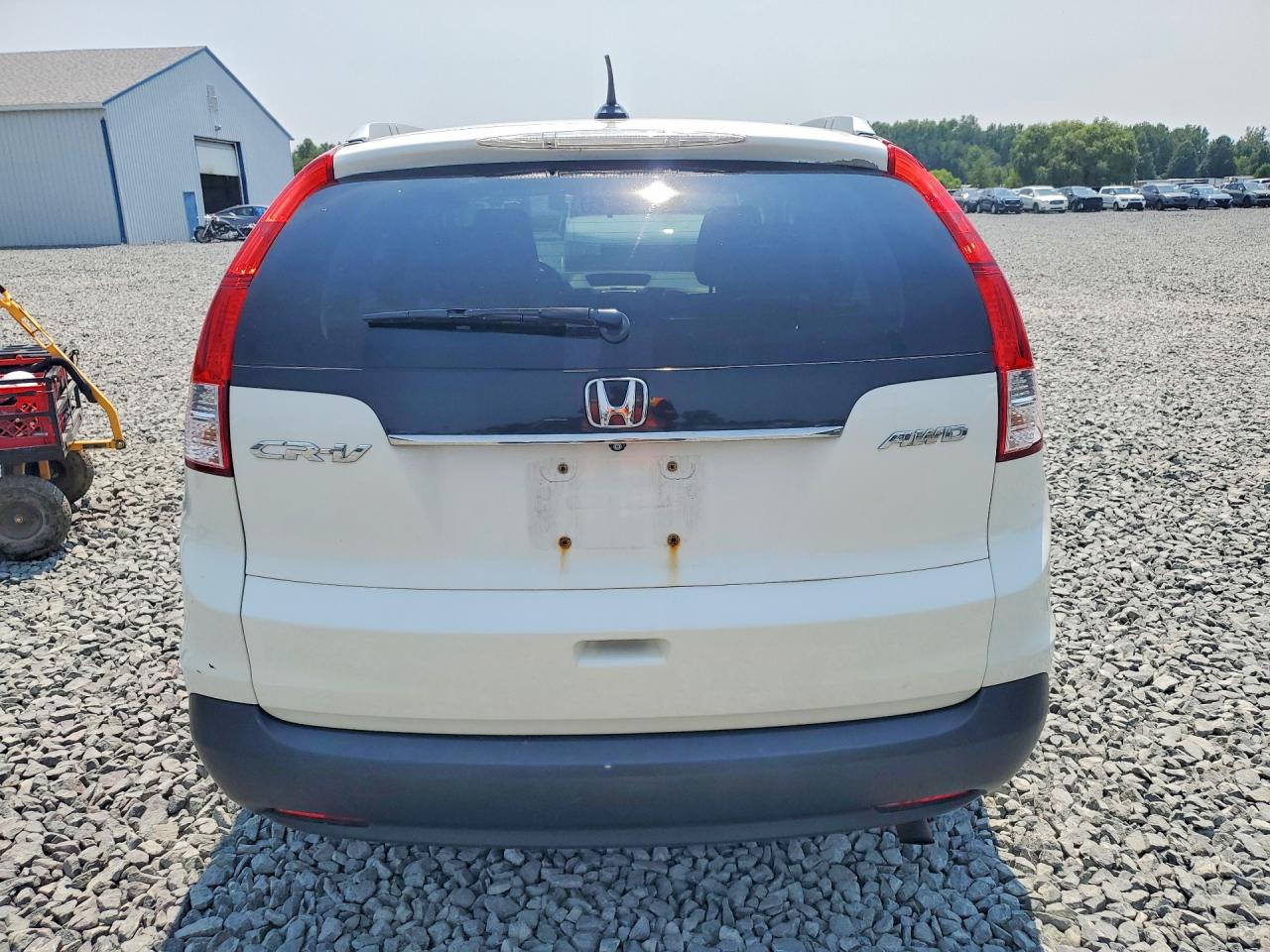 2013 Honda Cr-v Exl White vin: 5J6RM4H79DL077114
