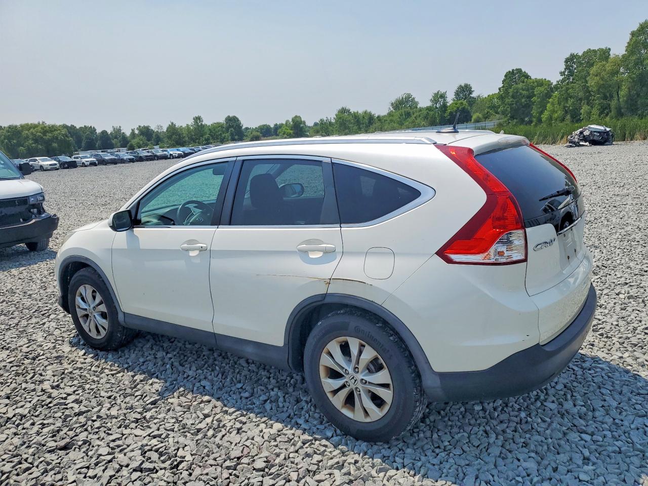 2013 Honda Cr-v Exl White vin: 5J6RM4H79DL077114