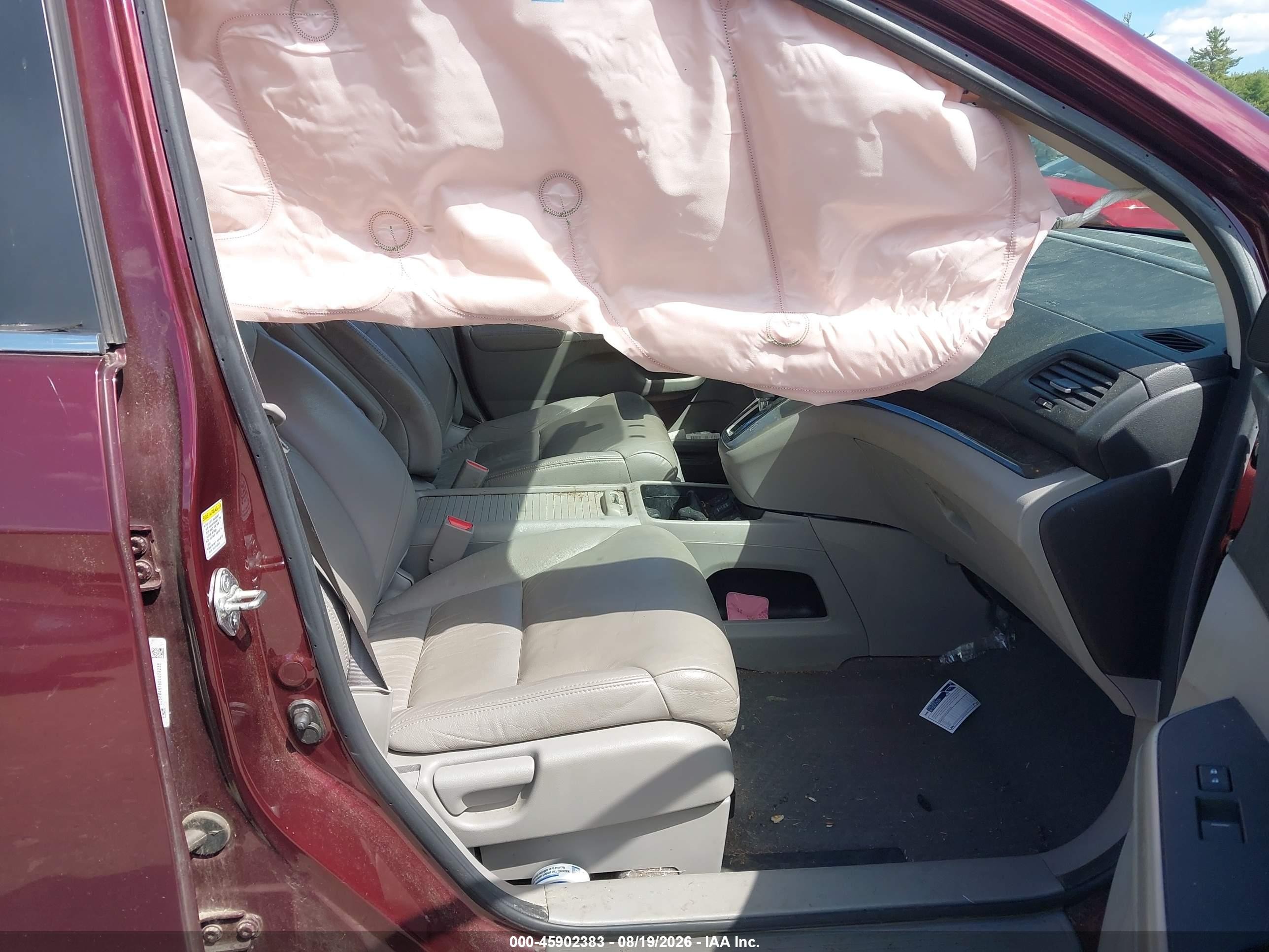 2013 Honda Cr-v Ex-l Red vin: 5J6RM4H79DL079235
