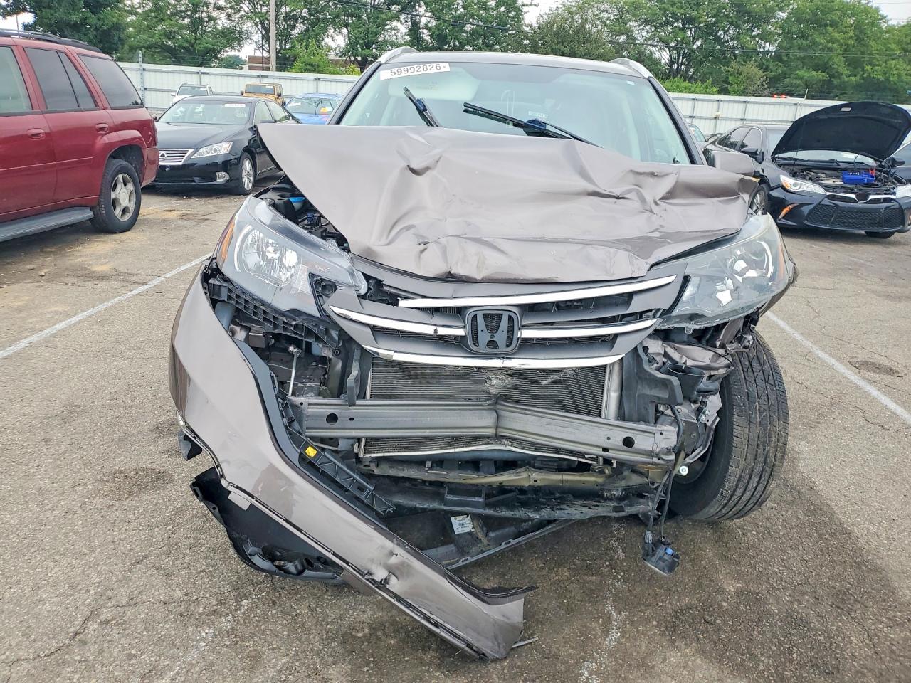 2013 Honda Cr-v Exl Gray vin: 5J6RM4H79DL080336