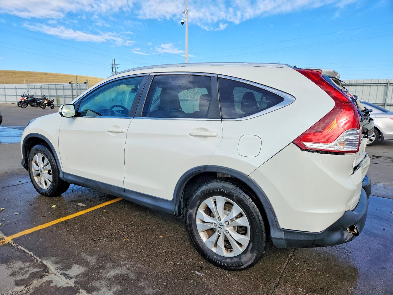 2013 Honda Cr-v Exl White vin: 5J6RM4H79DL080983