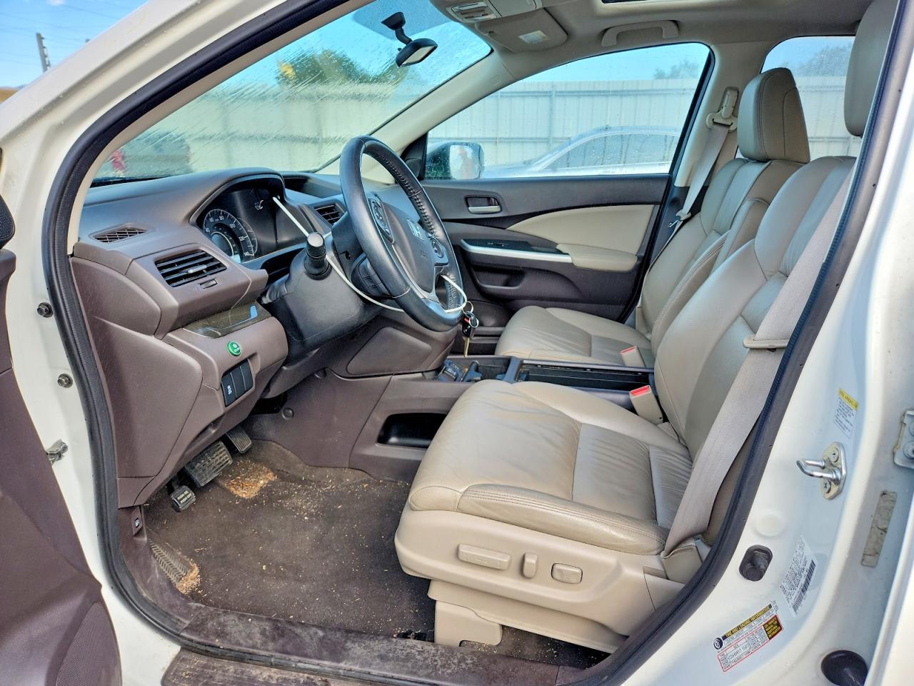 2013 Honda Cr-v Exl White vin: 5J6RM4H79DL080983