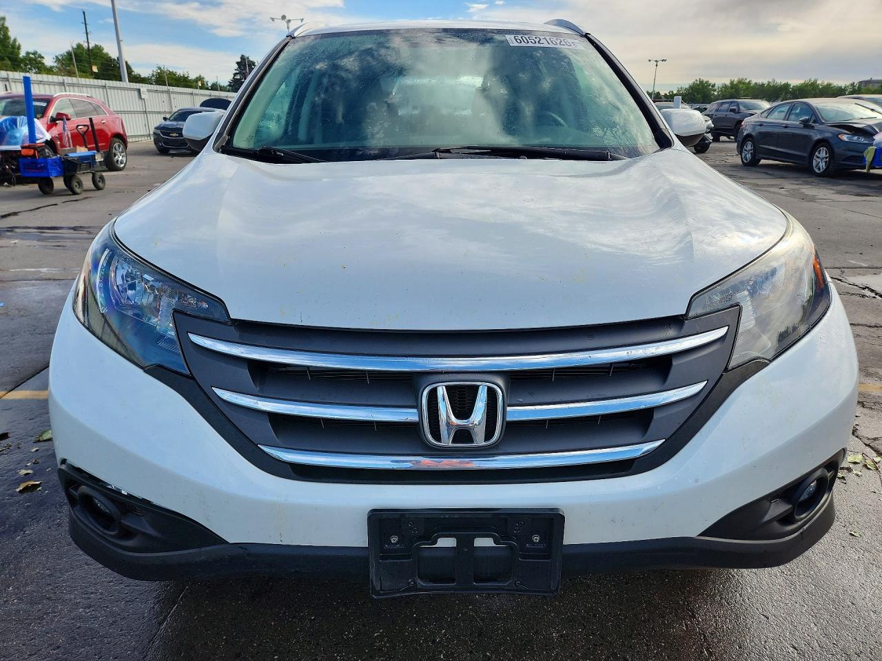 2013 Honda Cr-v Exl White vin: 5J6RM4H79DL080983