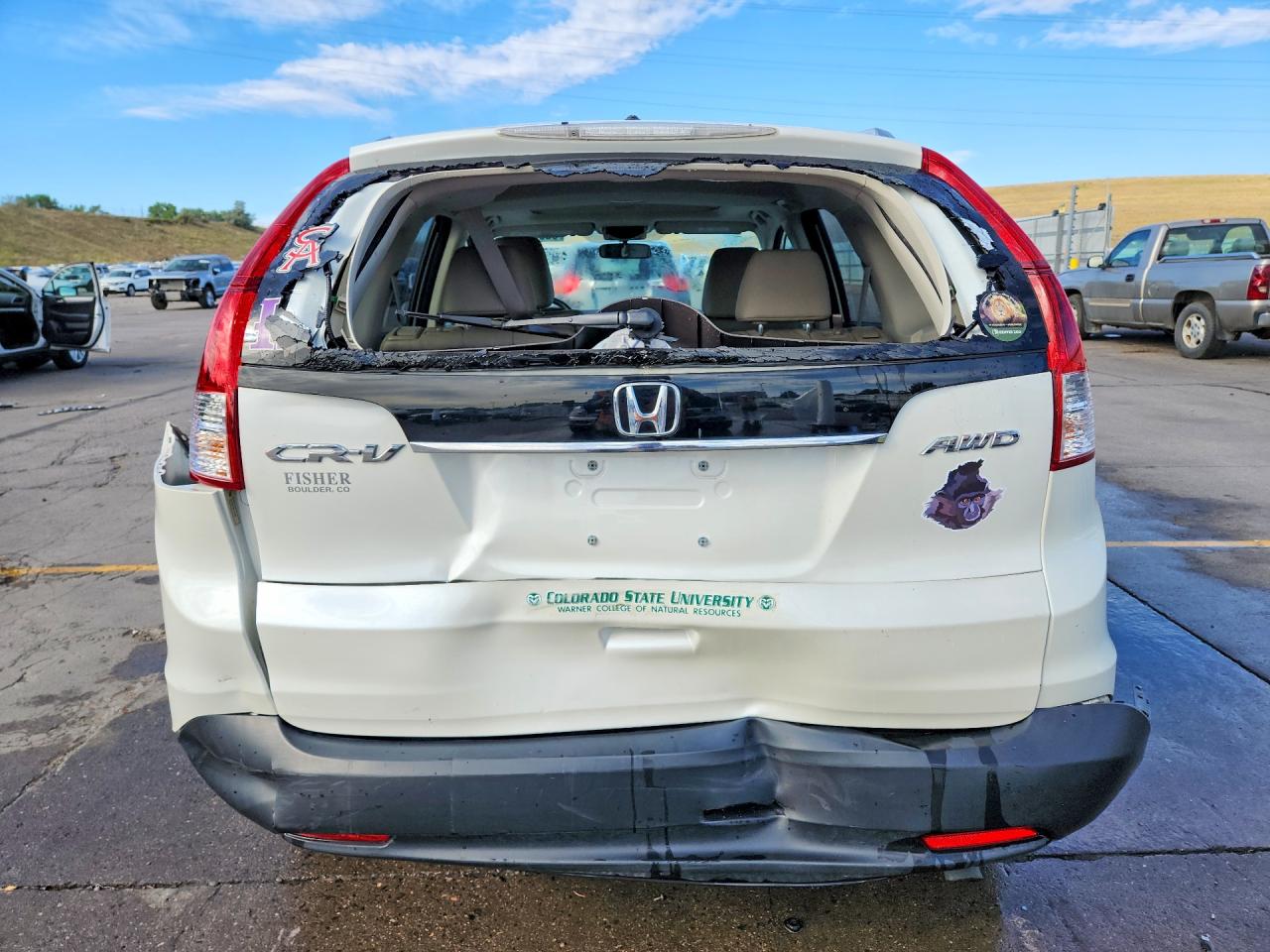 2013 Honda Cr-v Exl White vin: 5J6RM4H79DL080983