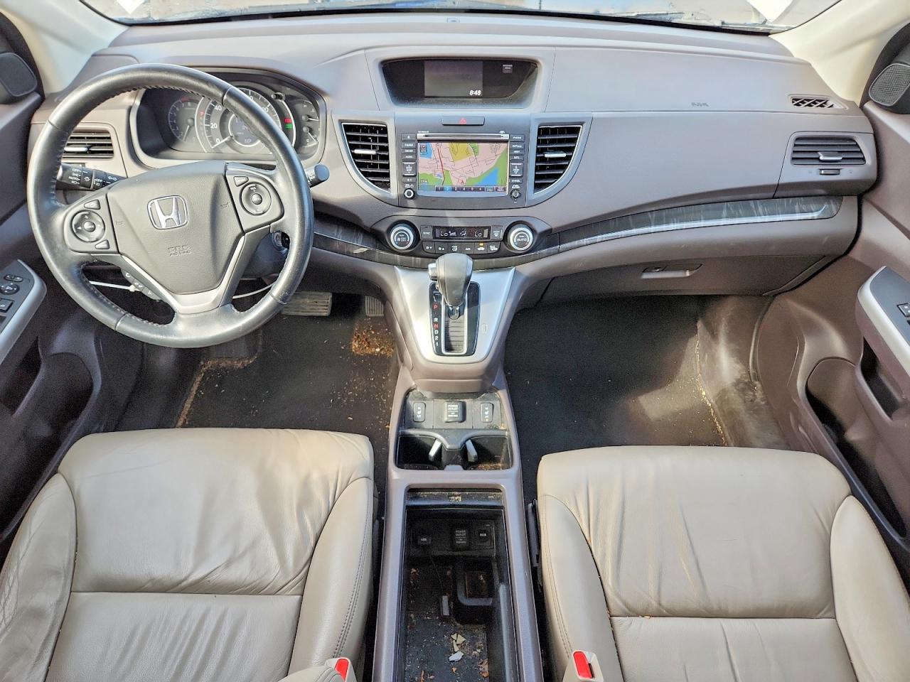 2013 Honda Cr-v Exl White vin: 5J6RM4H79DL080983