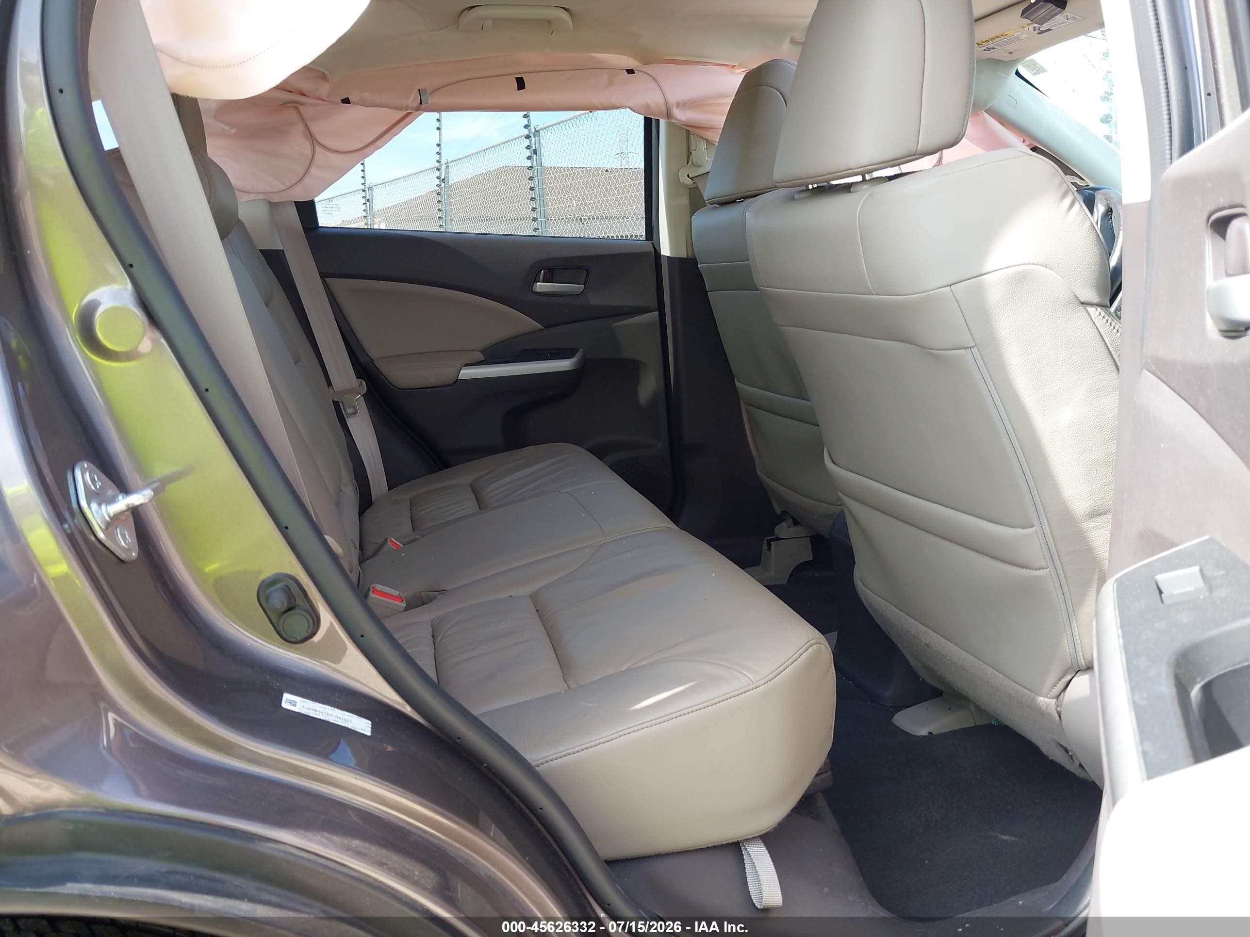2013 Honda Cr-v Ex-l Gray vin: 5J6RM4H79DL082927