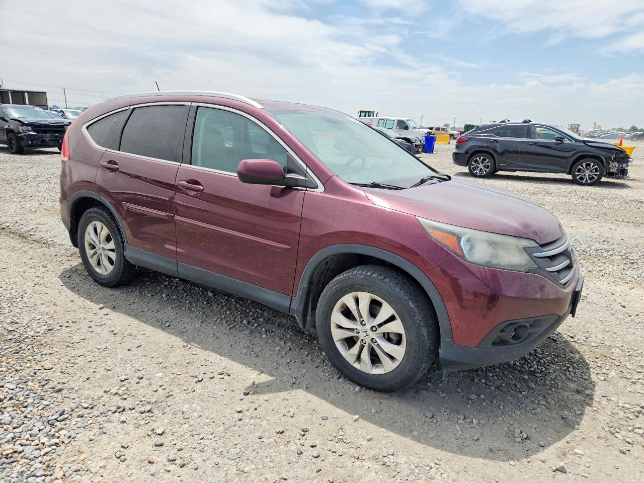 2013 Honda Cr-v Exl Maroon vin: 5J6RM4H79DL083754
