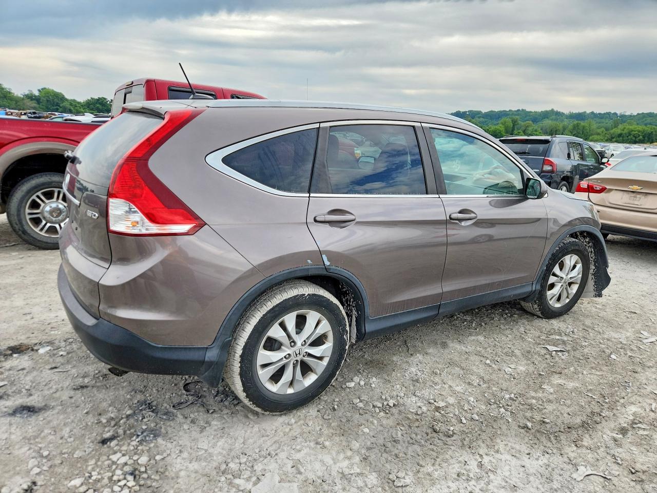 2013 Honda Cr-v Exl Серый vin: 5J6RM4H79DL084256