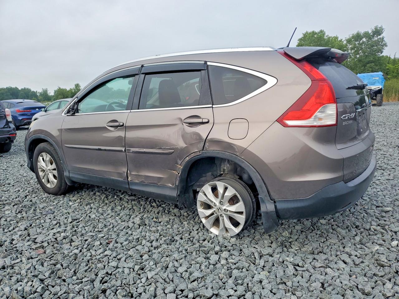 2013 Honda Cr-v Exl Brown vin: 5J6RM4H79DL087951